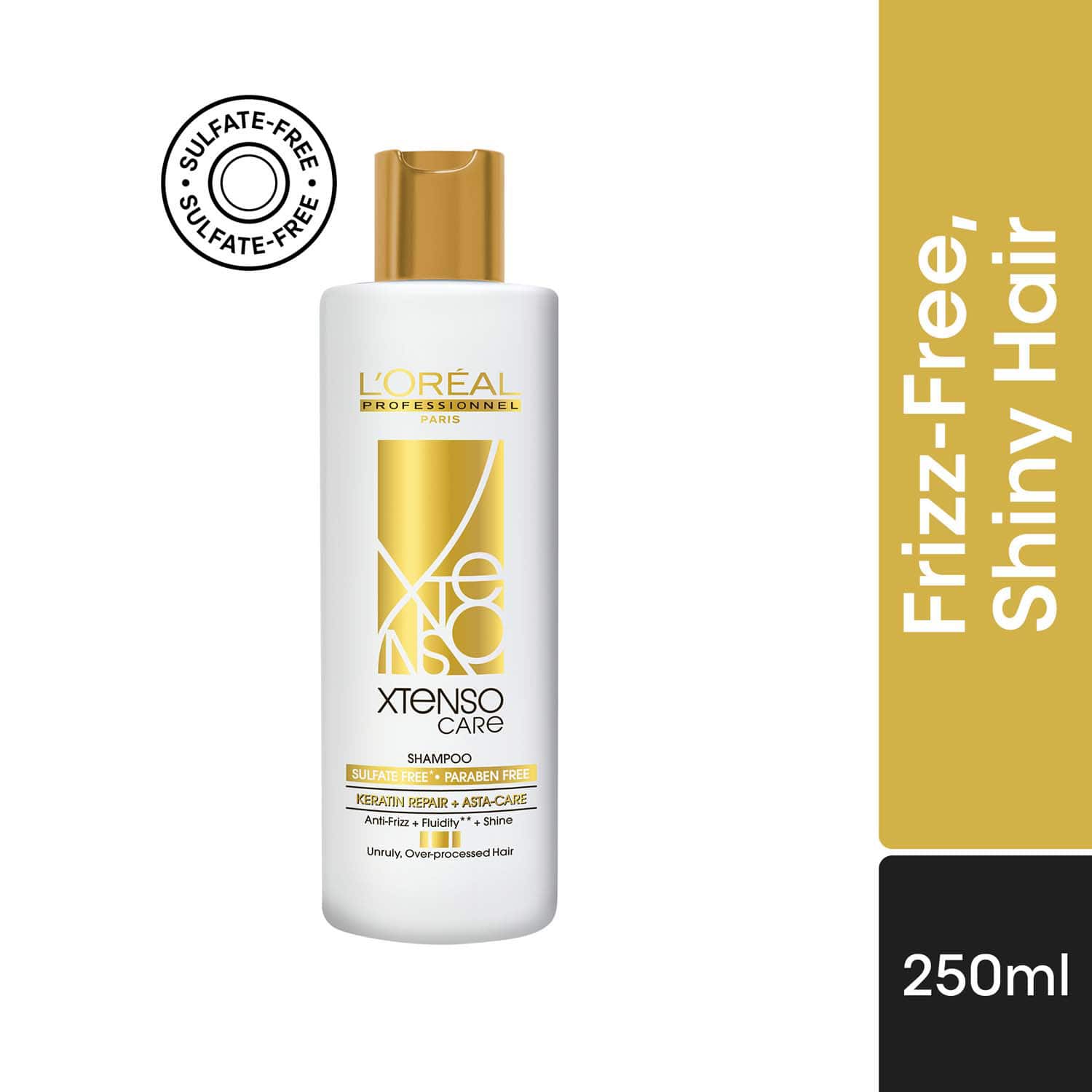 L'OREAL PROFESSIONNEL | L'OREAL PROFESSIONNEL Xtenso Care Sulfate-Free Shampoo For Frizz-Free & Shiny Hair (250 ml)