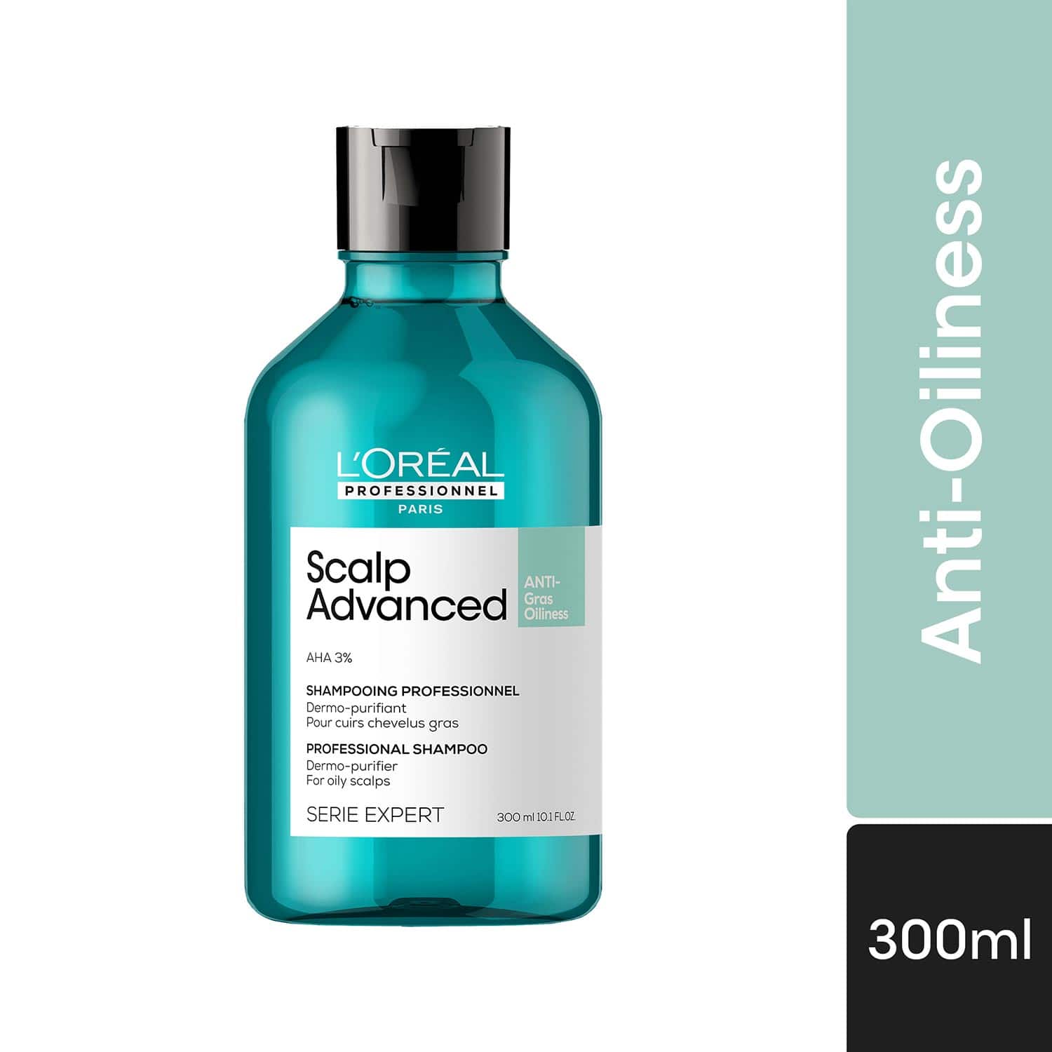 L'OREAL PROFESSIONNEL | L'OREAL PROFESSIONNEL Scalp Advanced Anti-Oiliness Dermo-Purifier Shampoo (300 ml) for Oily Scalps