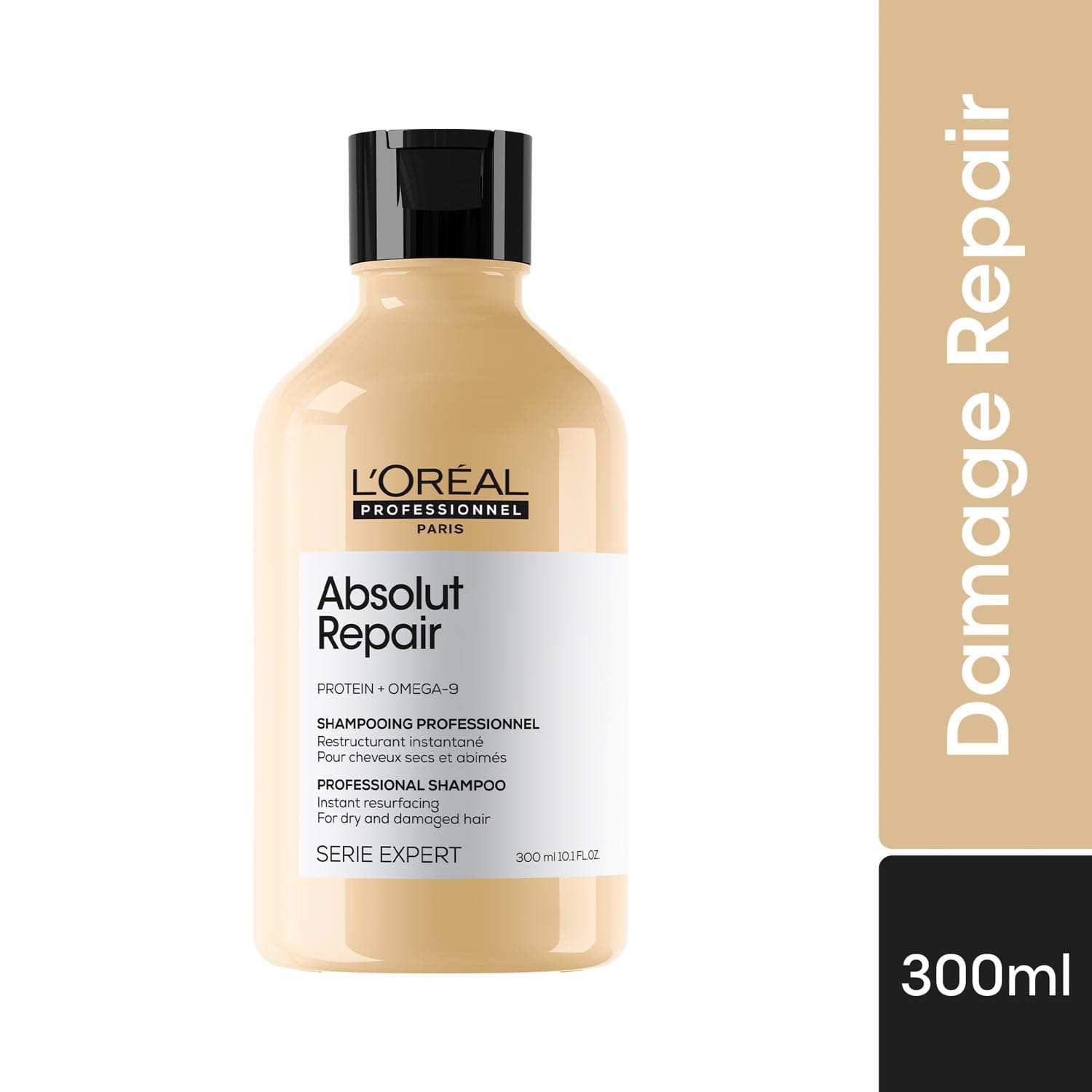 L'OREAL PROFESSIONNEL | L'OREAL PROFESSIONNEL Absolut Repair Shampoo For Dry and Damaged Hair With Protein & Omega 9 (300 ml)