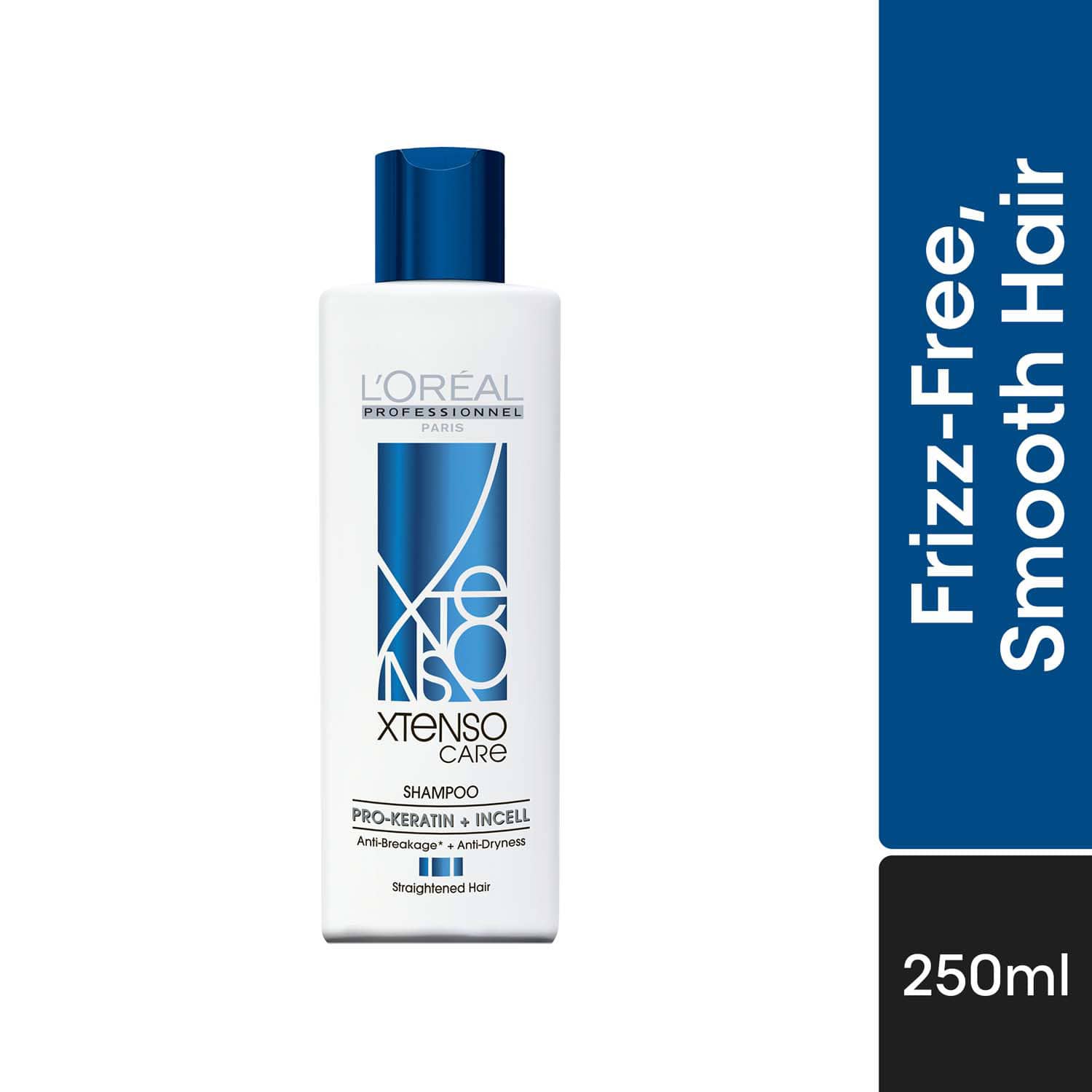 L'OREAL PROFESSIONNEL | L'OREAL PROFESSIONNEL Xtenso Care Shampoo For Frizz-Free, Smooth & Manageable Hair (250 ml)