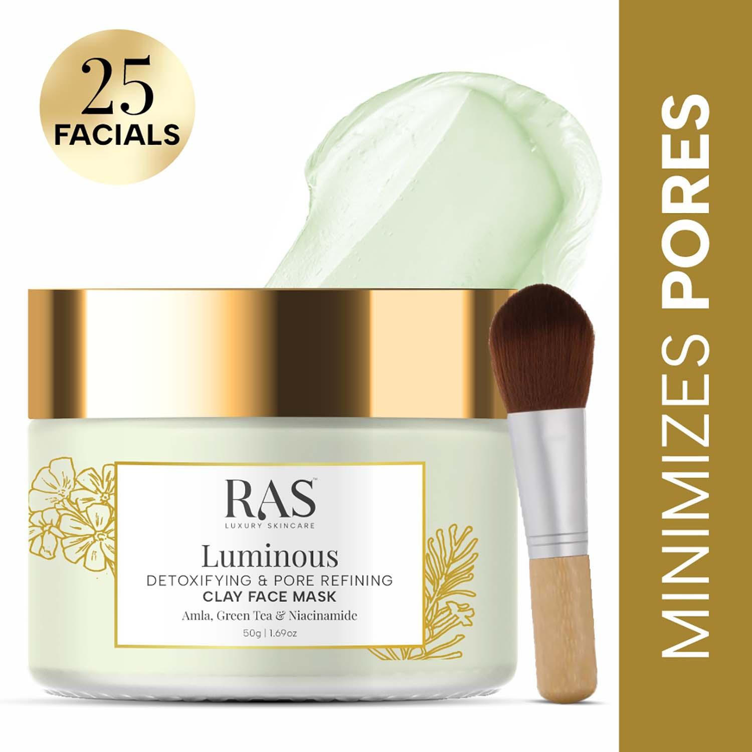 Ras Luxury Skincare | Ras Luxury Skincare Luminous Detoxifying & Pore Refining Clay Face Mask - (50 g)