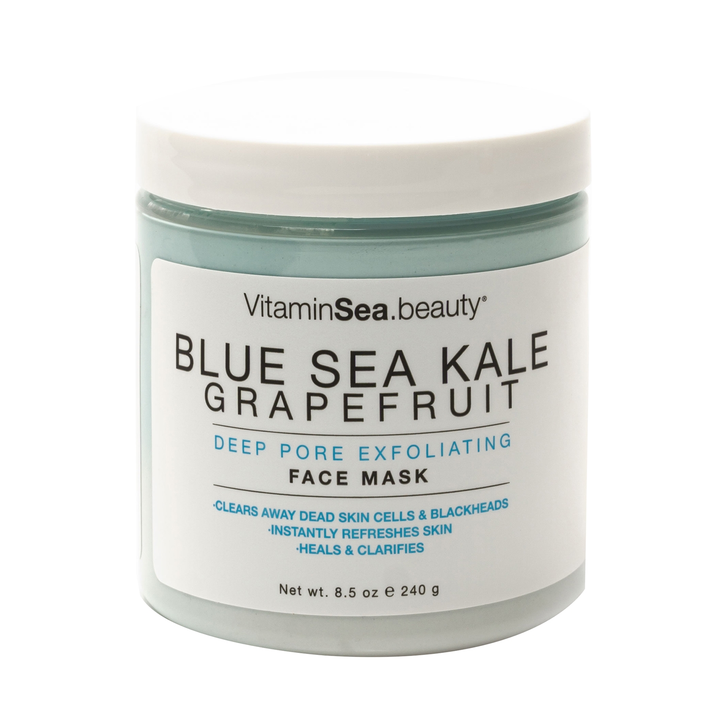 Vitamins and Sea Beauty Blue Sea Kale and Grapefruit Deep Pore Exfoliating Face Mask (240g)