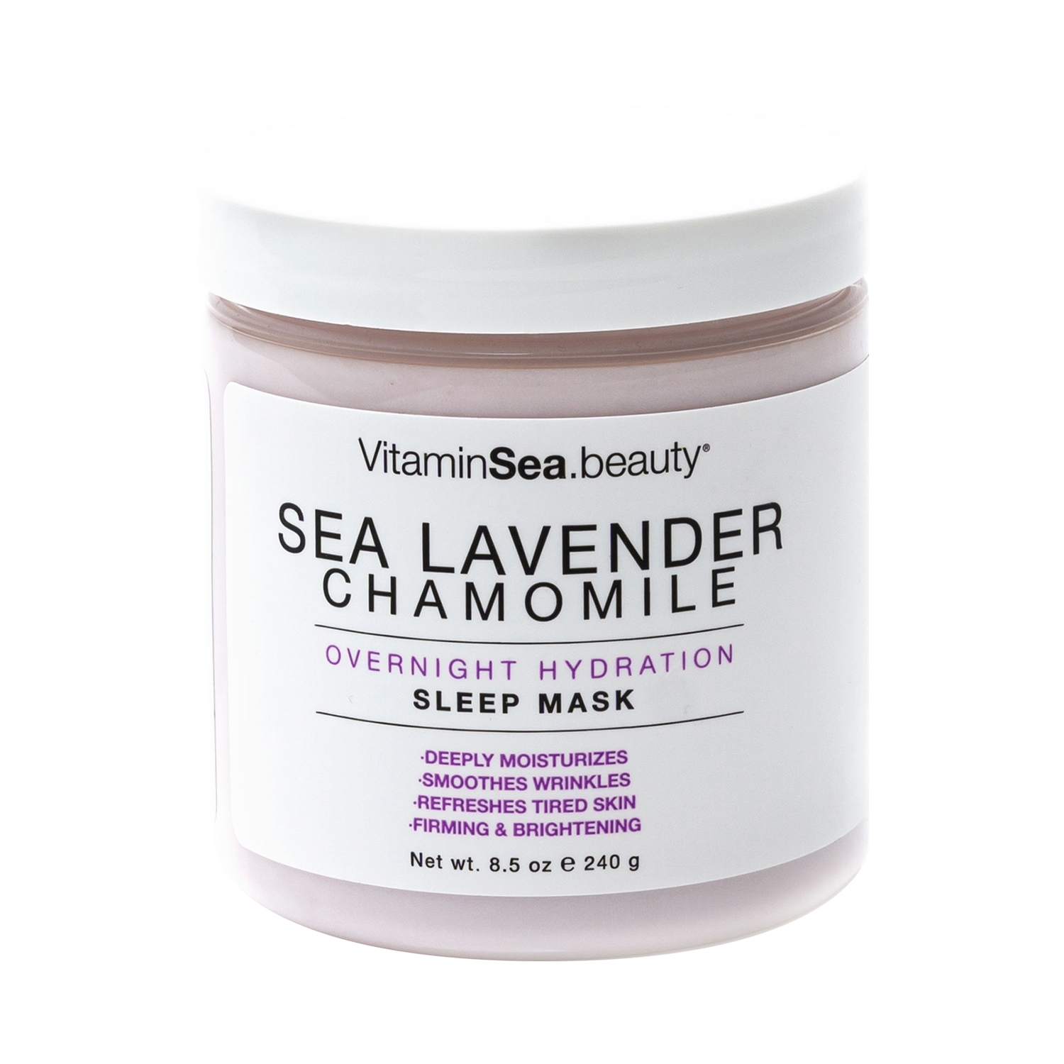 Vitamins and Sea Beauty | Vitamins and Sea Beauty Sea Lavender and Chamomile Overnight Hydrating Moisturizing Night Face Mask (240g)