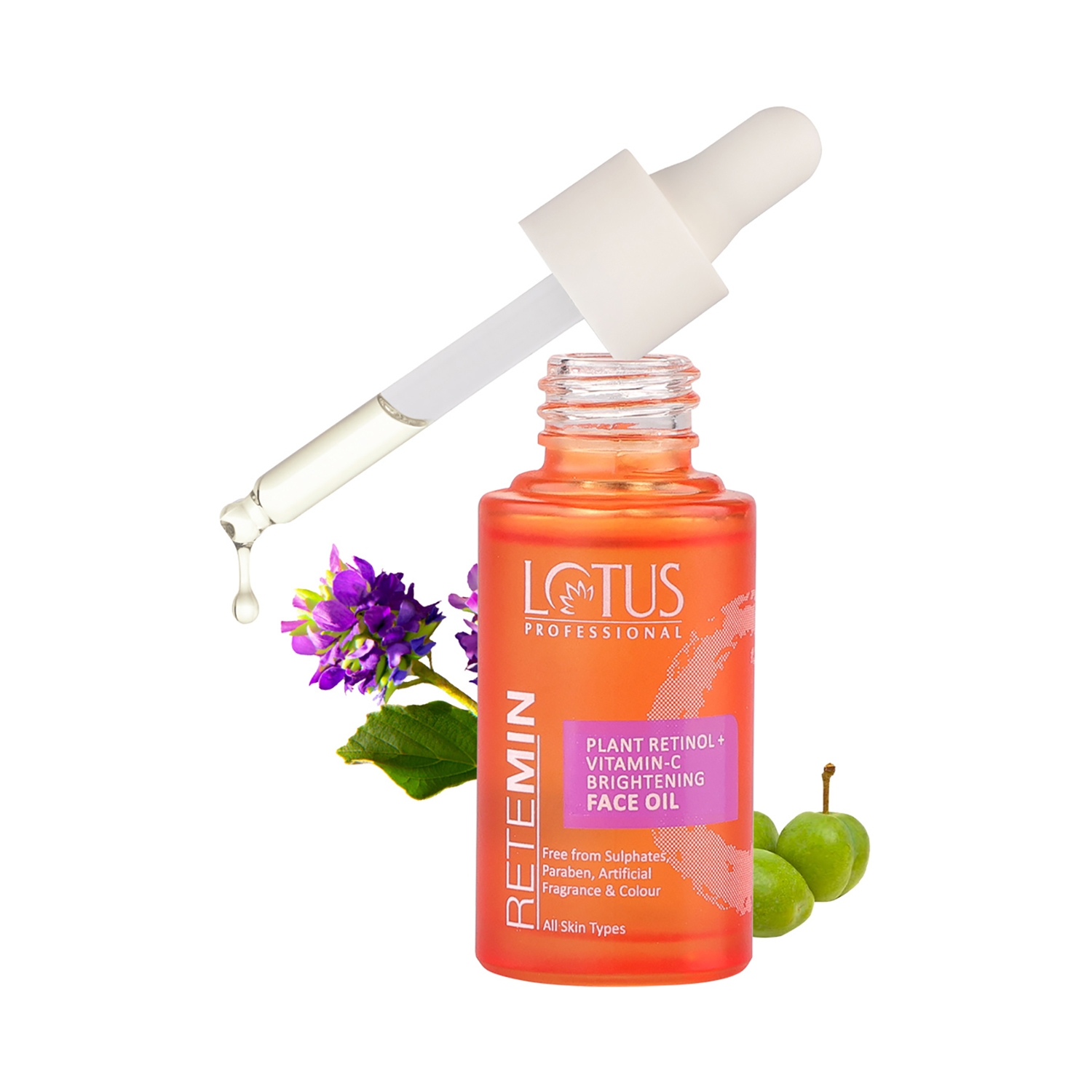 Lotus Professional | Lotus Professional Retemin Plant Retinol + Vitamin C Brightening Facial Oil (28ml)