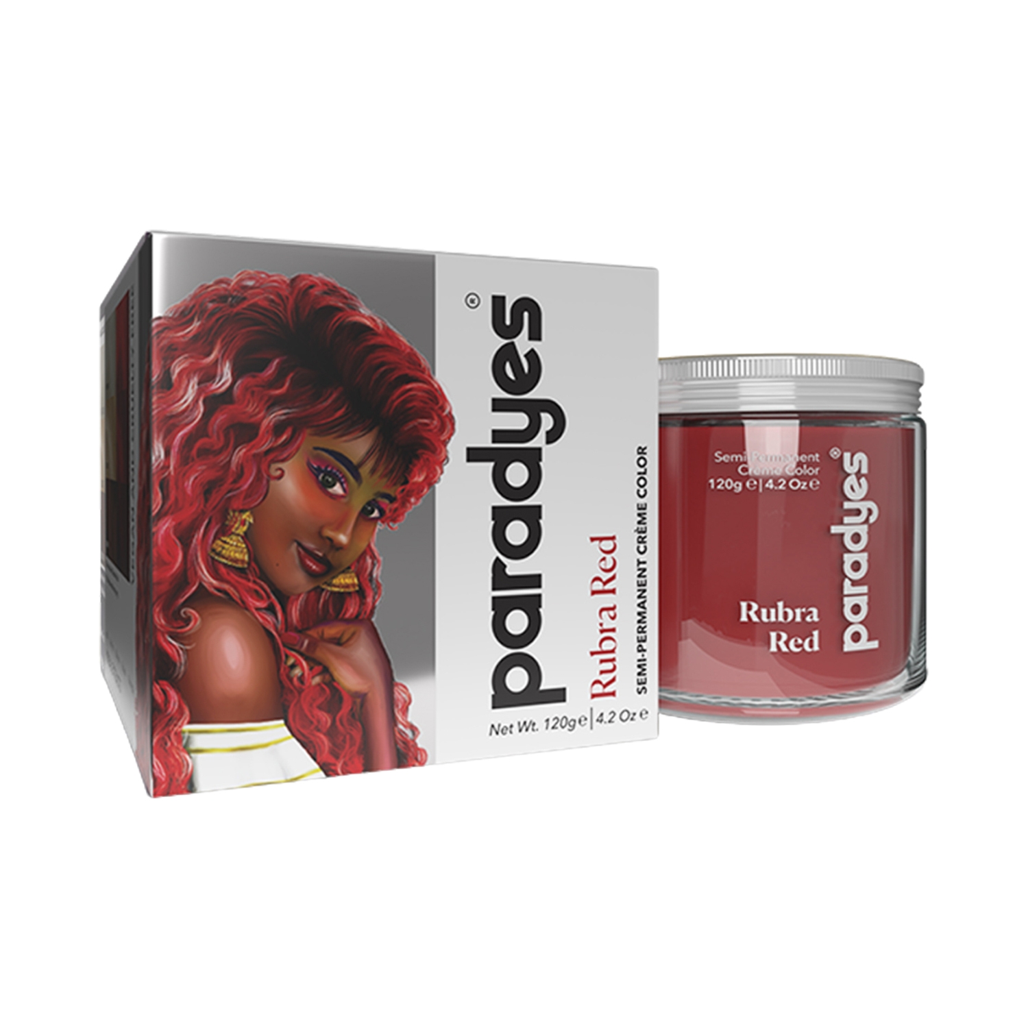 Paradyes | Paradyes Semi-Permanent Classic Hair Color Jar - Rubra Red (120g)