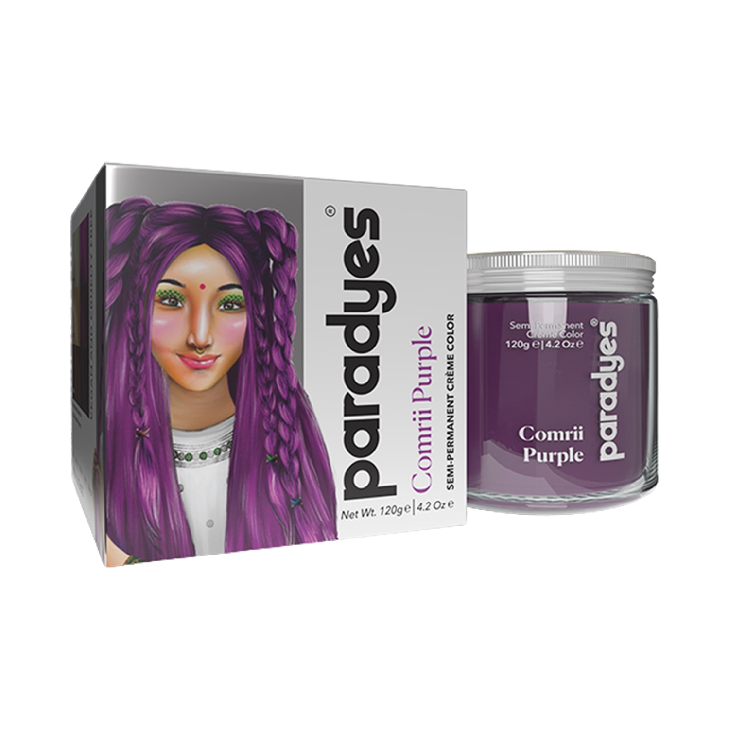 Paradyes | Paradyes Semi-Permanent Classic Hair Color Jar - Comrii Purple (120g)