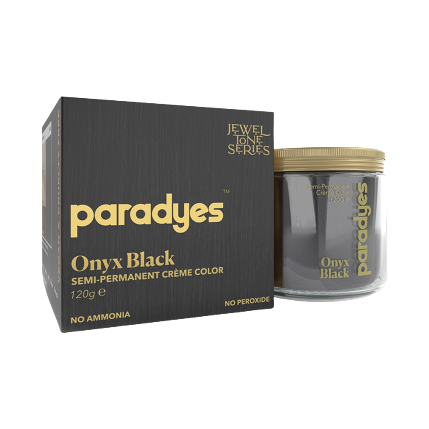Paradyes | Paradyes Semi-Permanent Classic Hair Color Jar - Onyx Black (120g)
