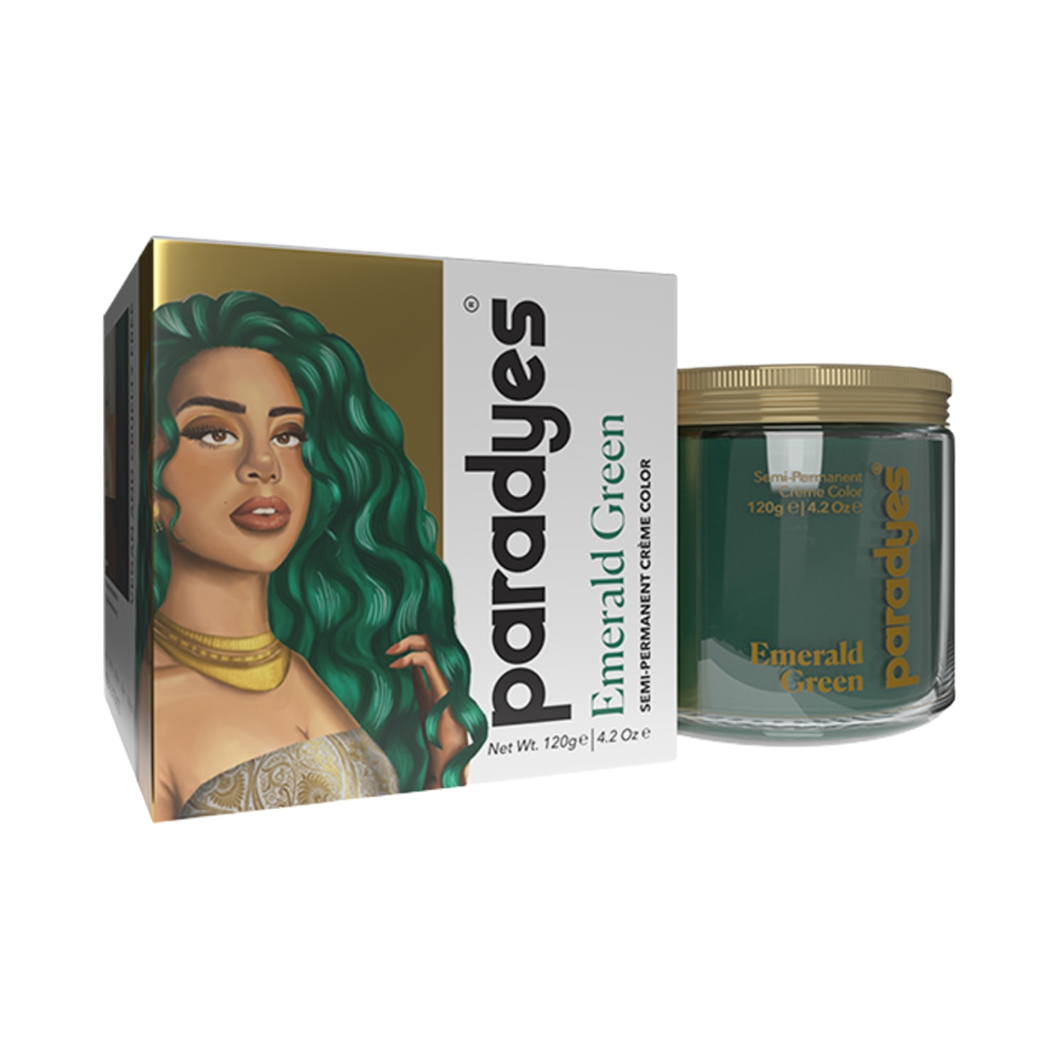 Paradyes | Paradyes Semi-Permanent Classic Hair Color Jar - Emerald Green (120g)