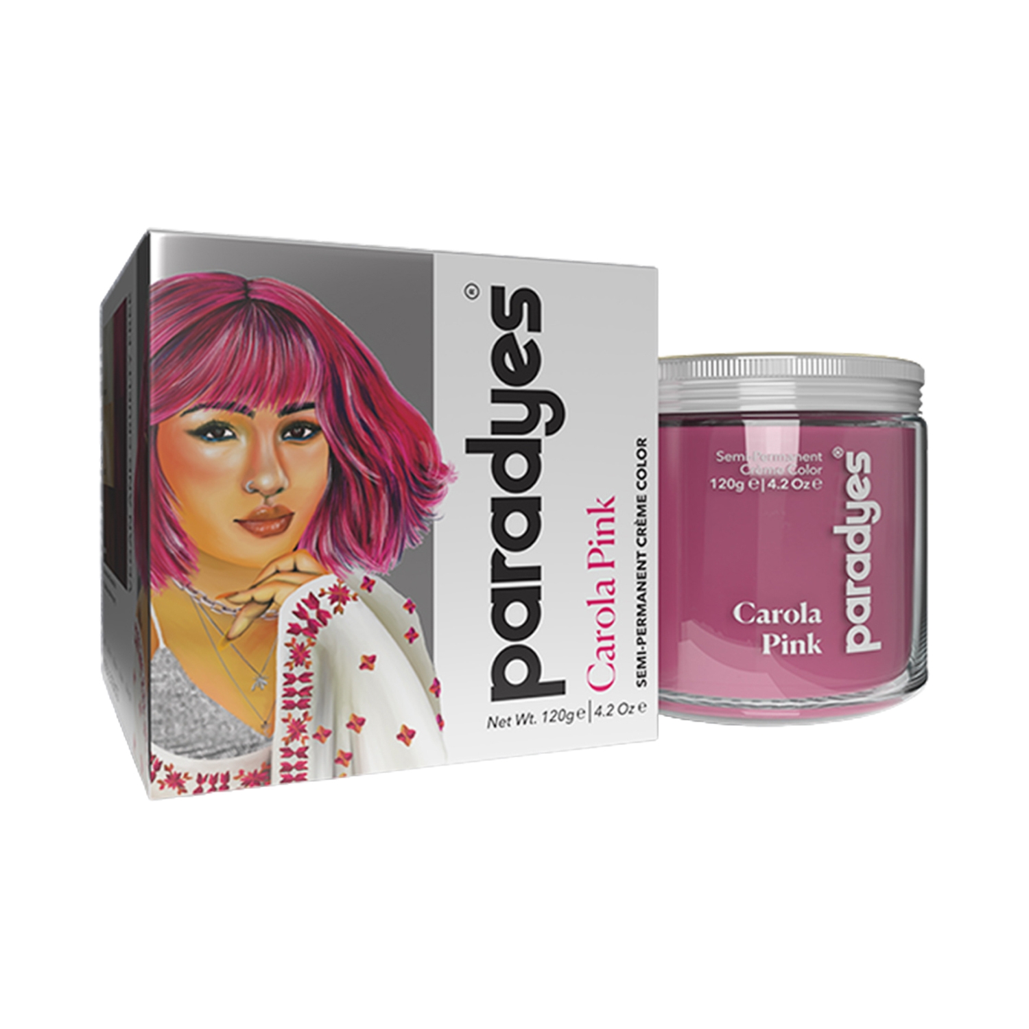 Paradyes | Paradyes Semi-Permanent Classic Hair Color Jar - Carola Pink (120g)