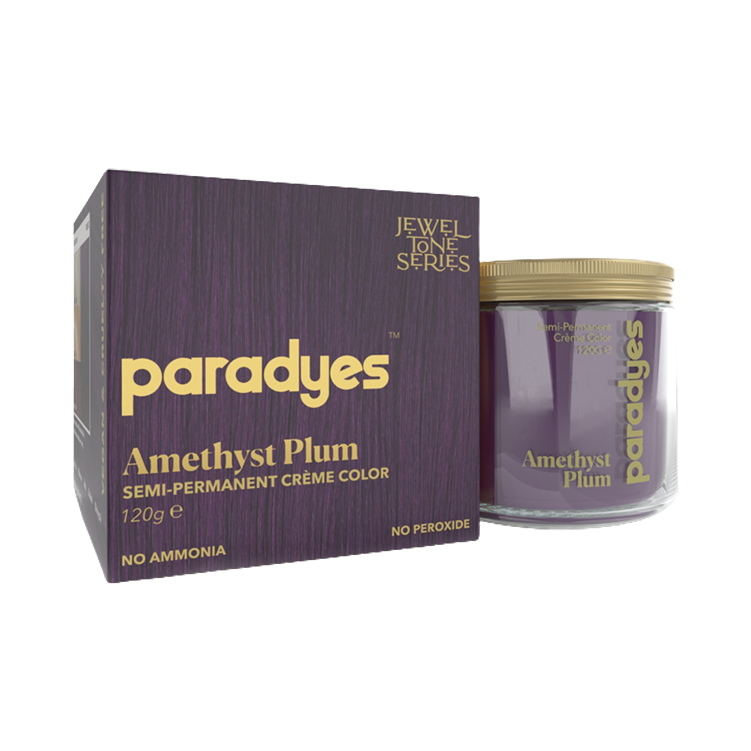 Paradyes Semi-Permanent Classic Hair Color Jar - Amethyst Plum (120g)