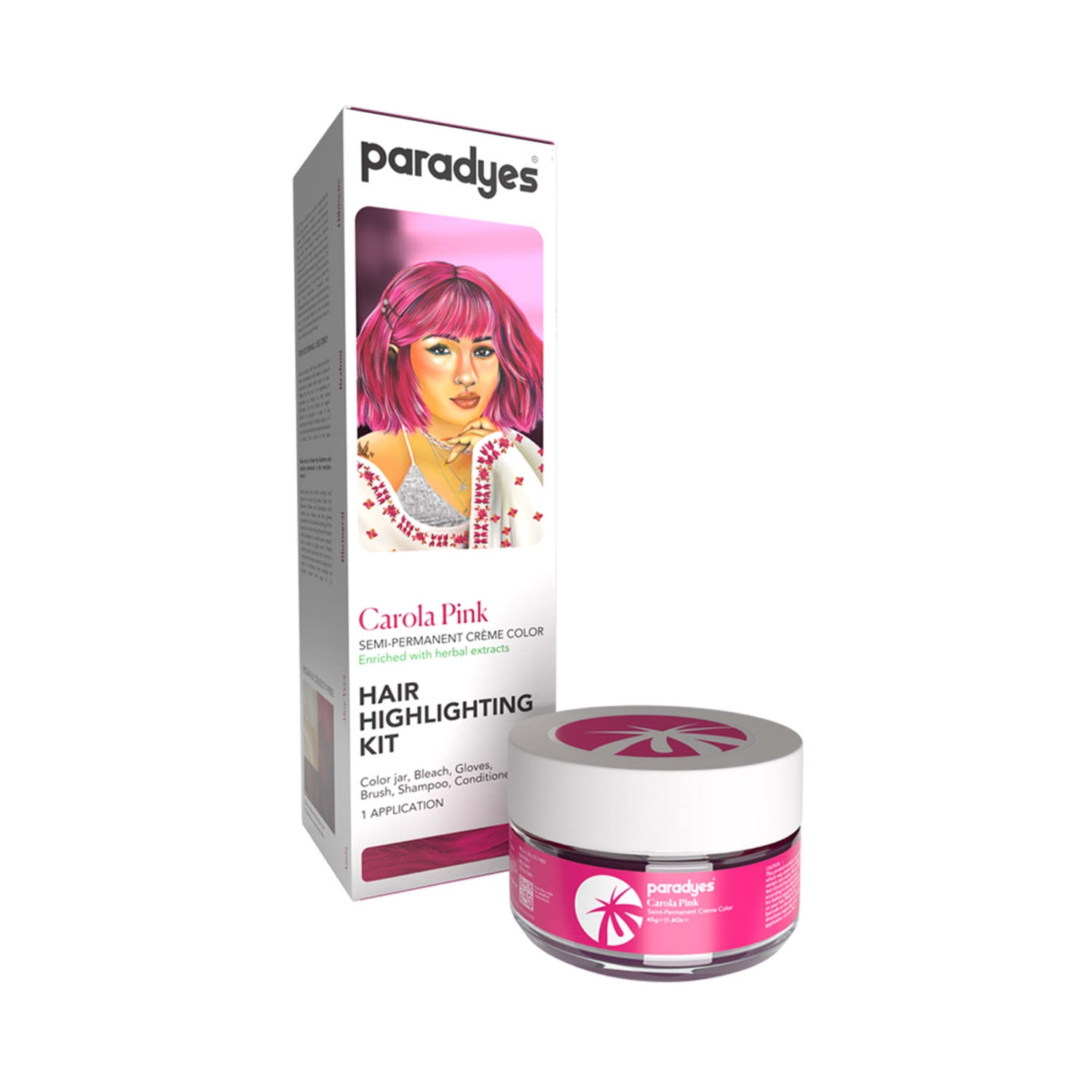 Paradyes | Paradyes Hair Highlighting Kit - Carola Pink (100g)
