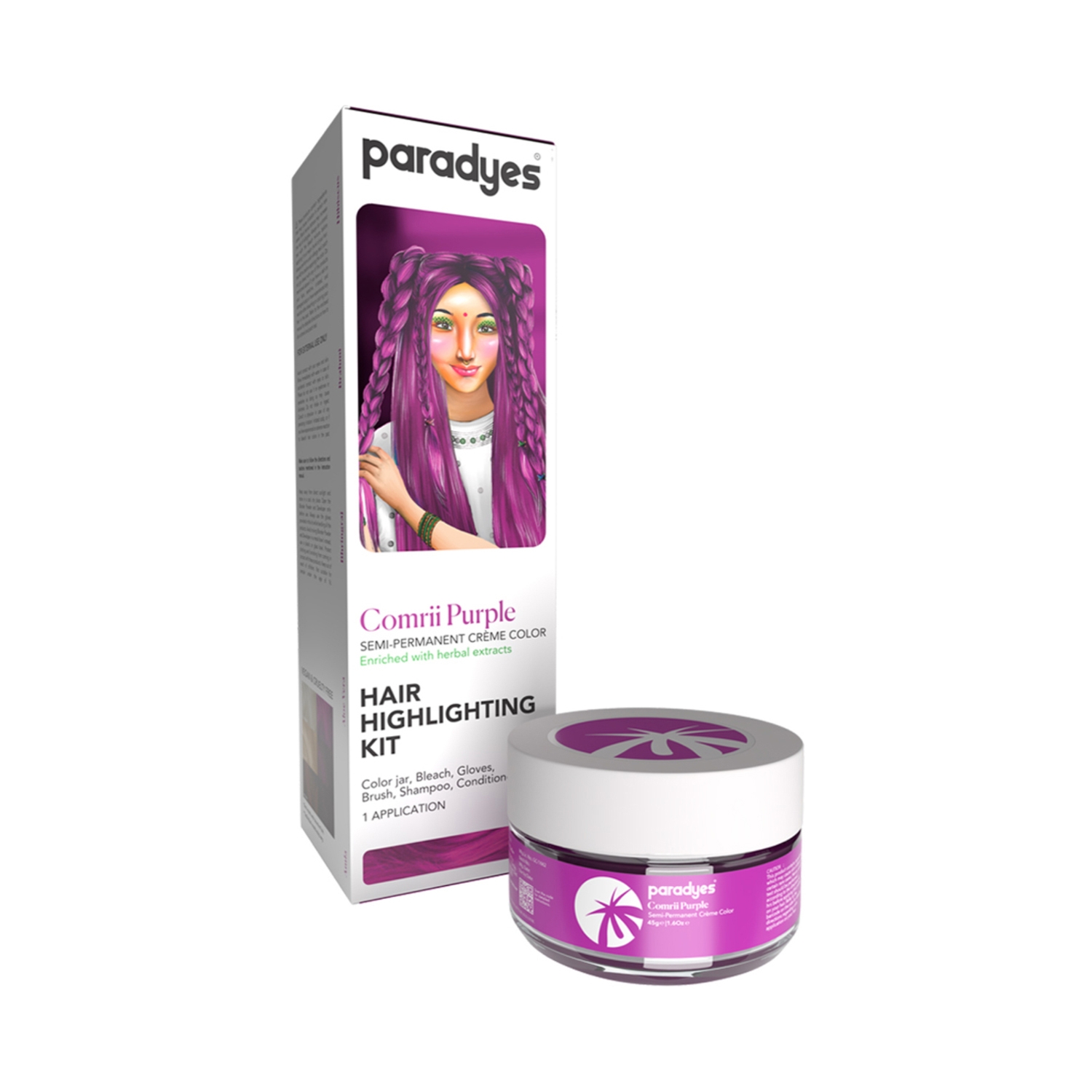 Paradyes | Paradyes Hair Highlighting Kit - Comrii Purple (100g)