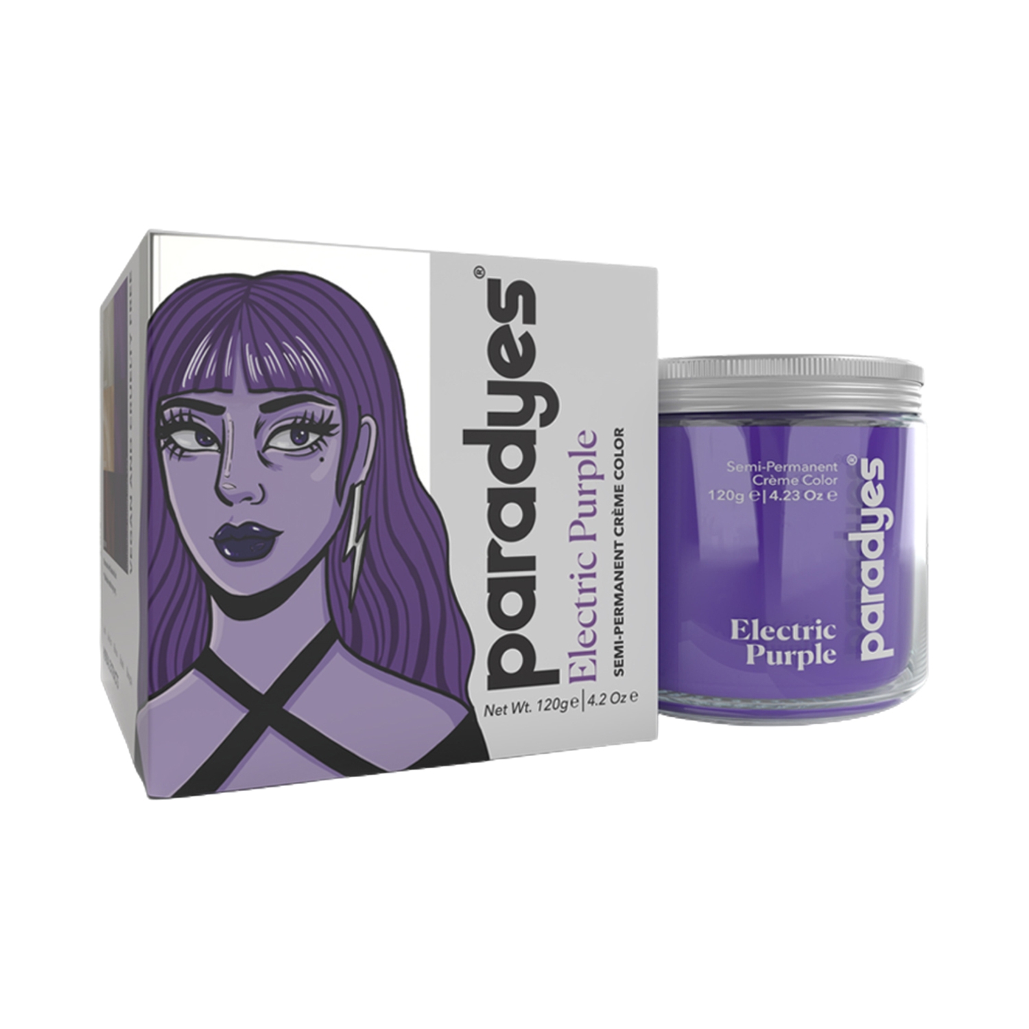 Paradyes | Paradyes Semi-Permanent Classic Hair Color Jar - Electric Purple (120g)