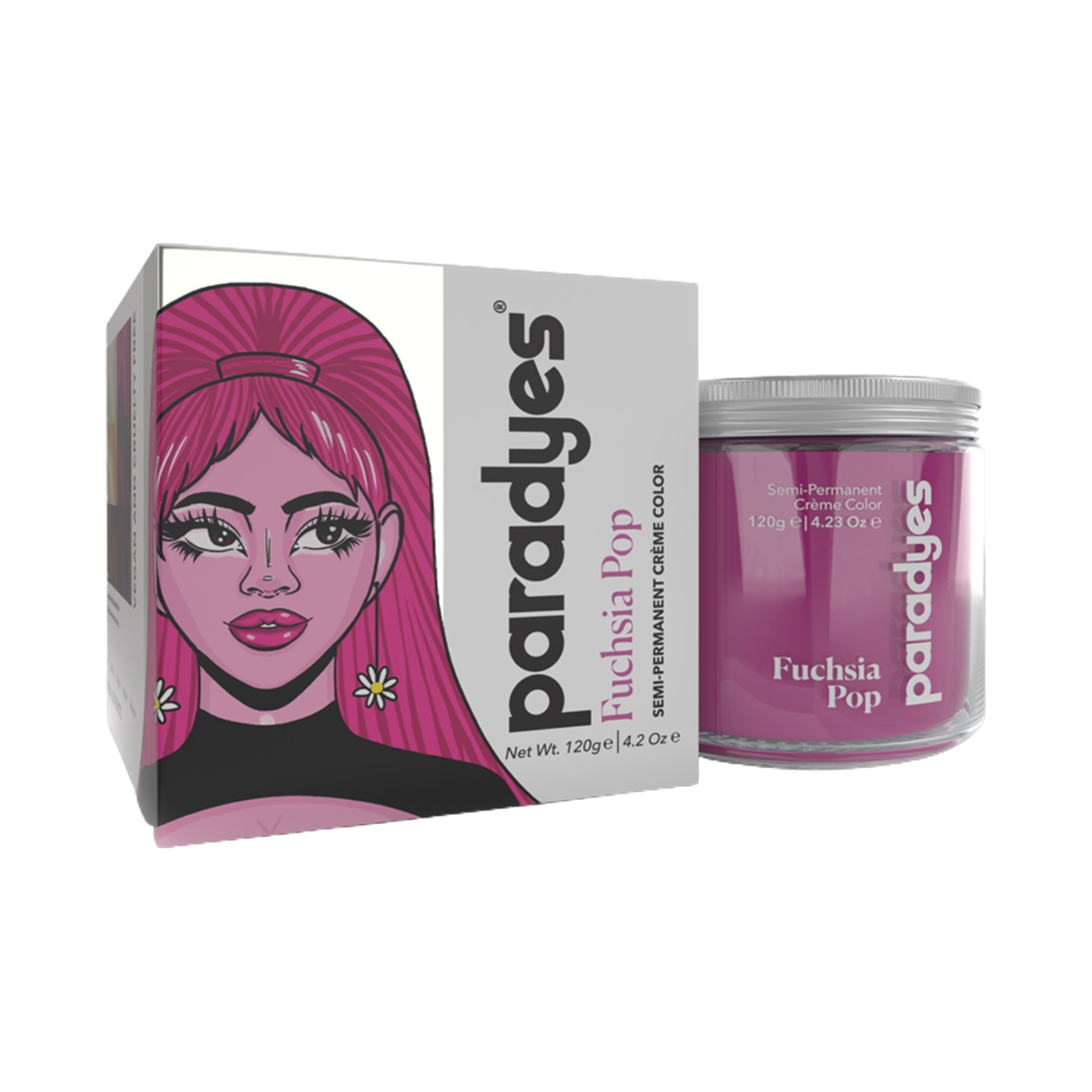 Paradyes | Paradyes Semi-Permanent Classic Hair Color Jar - Fuchsia Pop (120g)