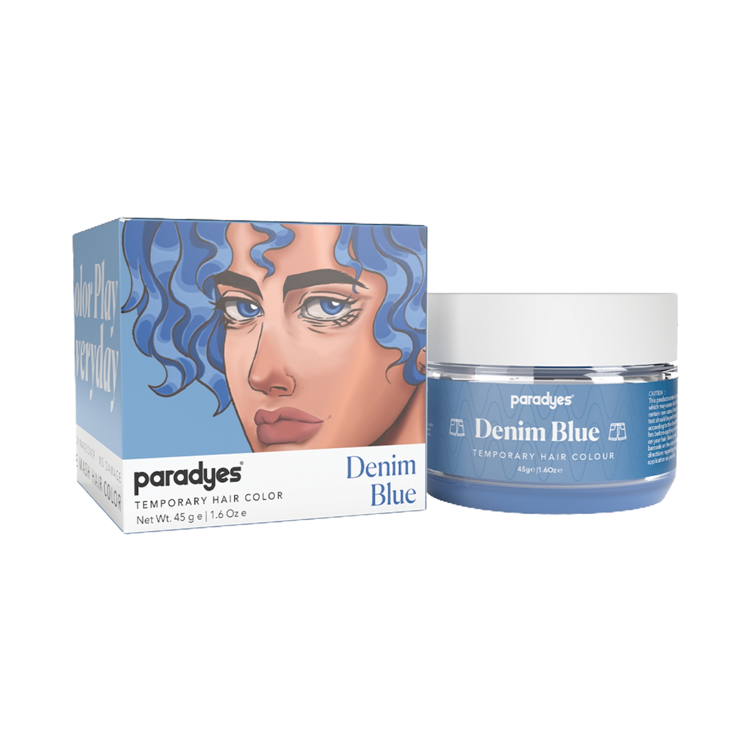 Manic Panic Bad Boy Blue Hair Color - Amplified - Semi-Permanent Hair Dye -  Dark Denim Blue Shade With Green & Grey Undertones - Vegan, Ppd & Ammonia -  Imported Products from USA - iBhejo