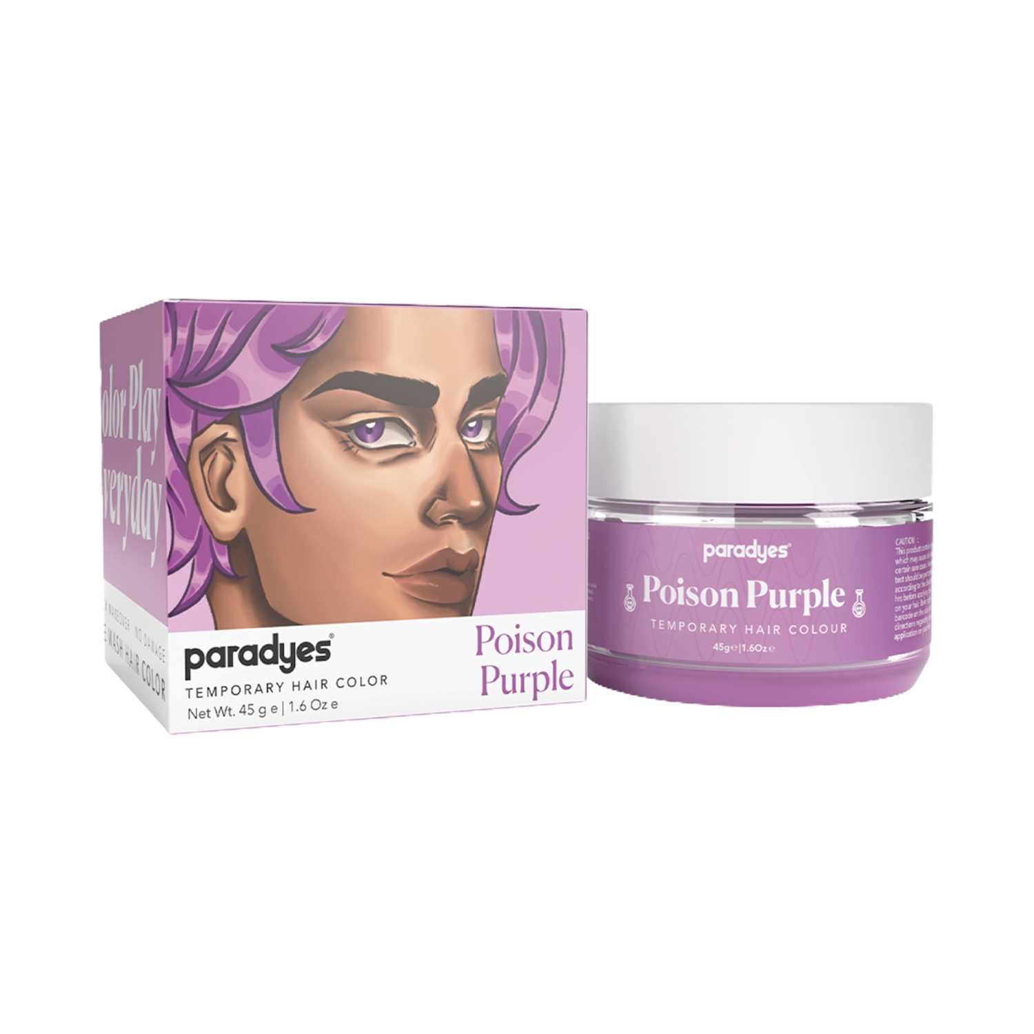 Paradyes | Paradyes Temporary One Wash Hair Color - Poison Purple (45g)