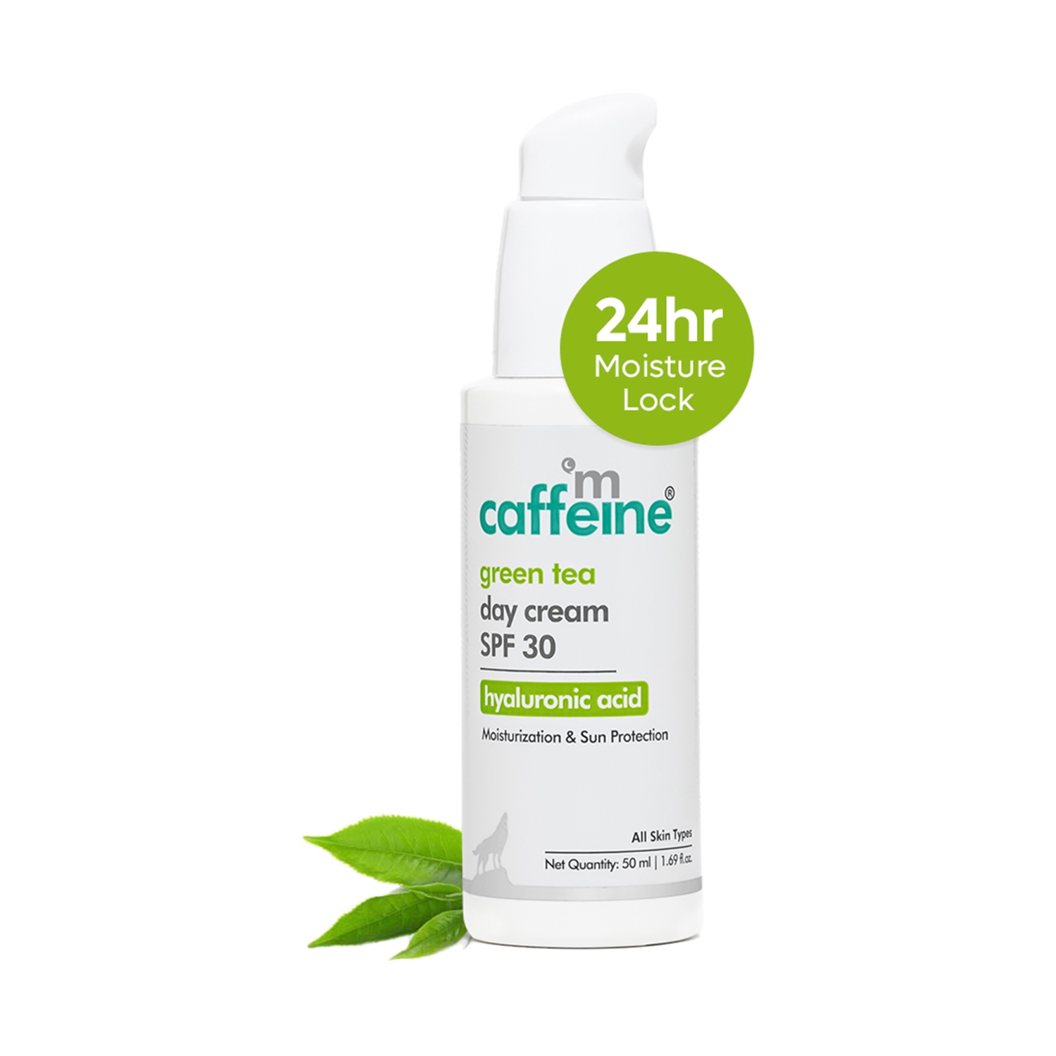 mCaffeine | mCaffeine Green Tea Day Cream SPF 30 with Hyaluronic Acid (50ml)