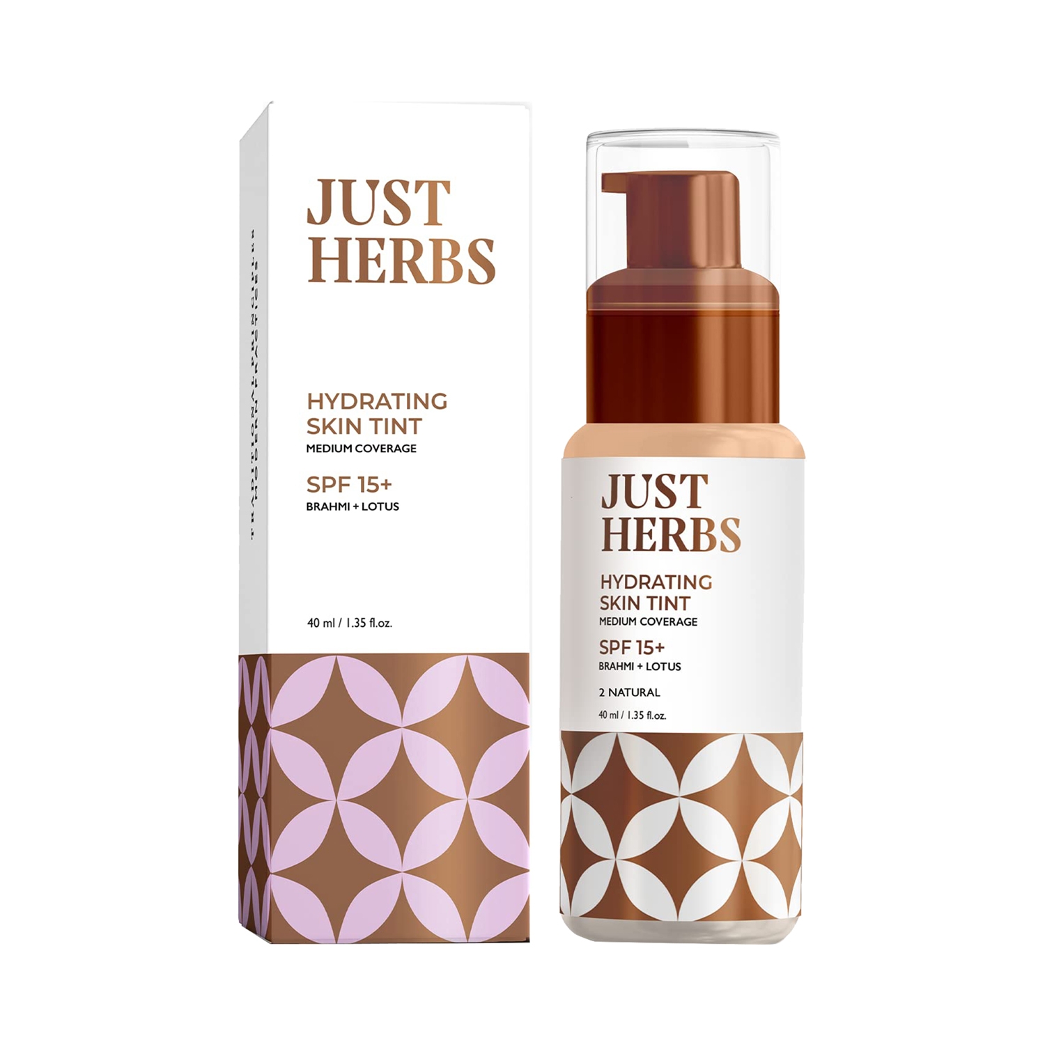 Just Herbs | Just Herbs Hydrating Skin Tint BB Cream Foundation - 2 Natural (40ml)