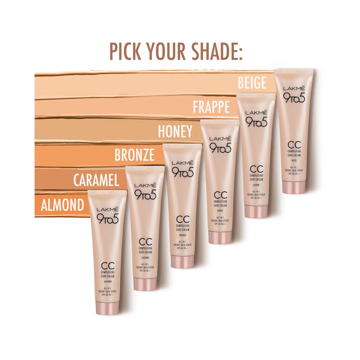 Lakme 9 to 5 hot sale cc cream shades