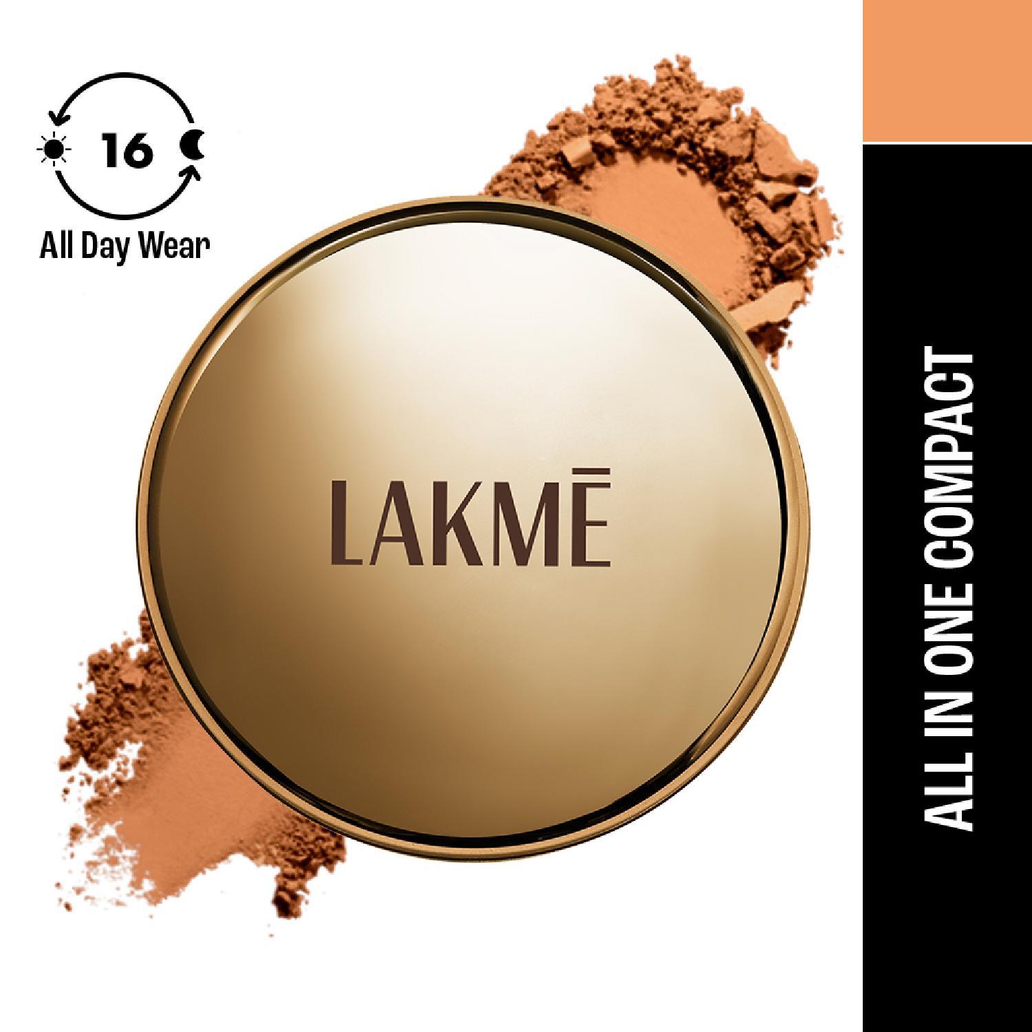Lakme | Lakme Powerplay Priming Powder Foundation, 3-in-1, Natural Almond (9 g)