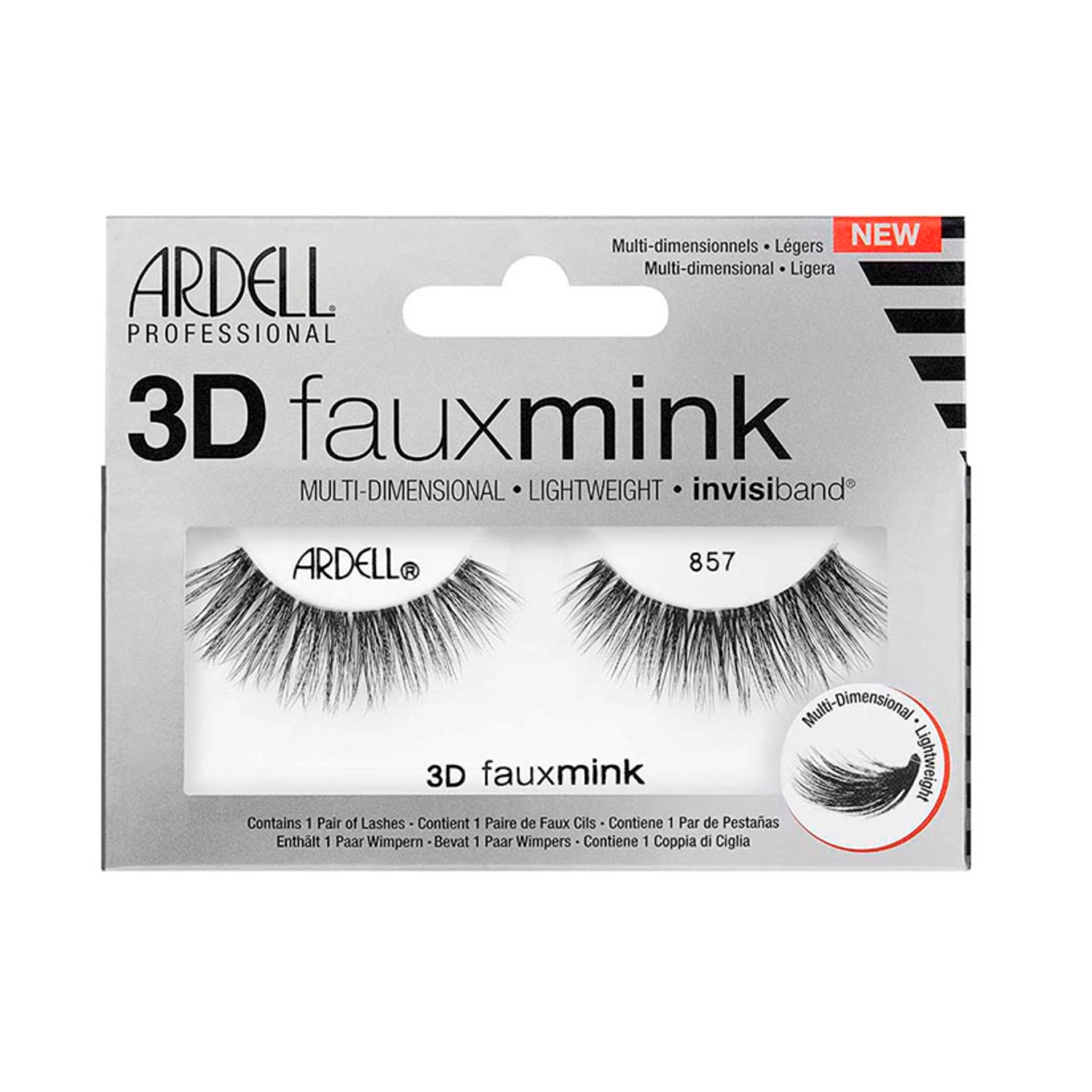Ardell | Ardell 3D Faux Mink Eyelashes 857 Black - 67453 (1 Pair)