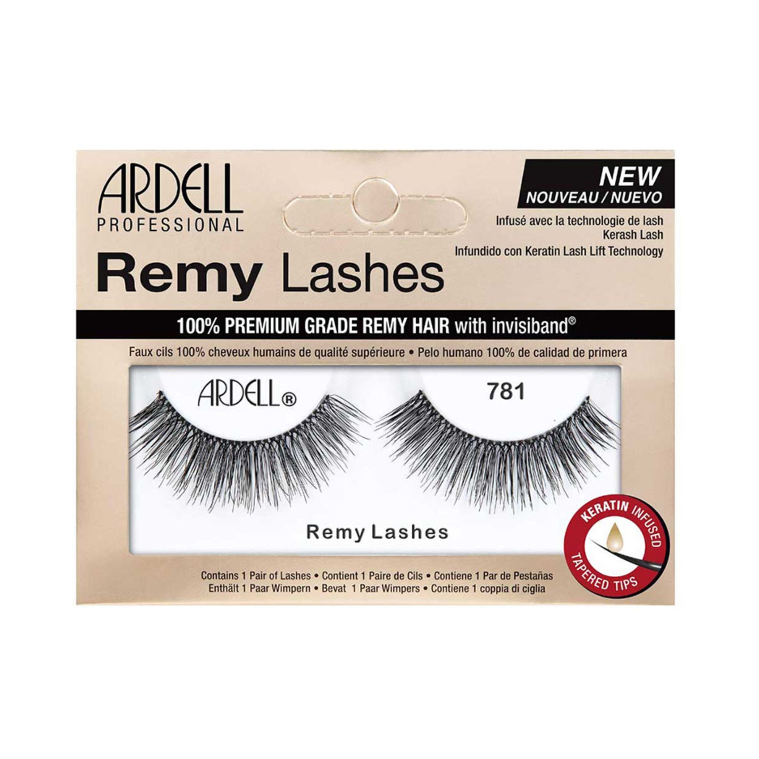 Ardell Remy Eyelashes 781 Black - 67436 (1 Pair)