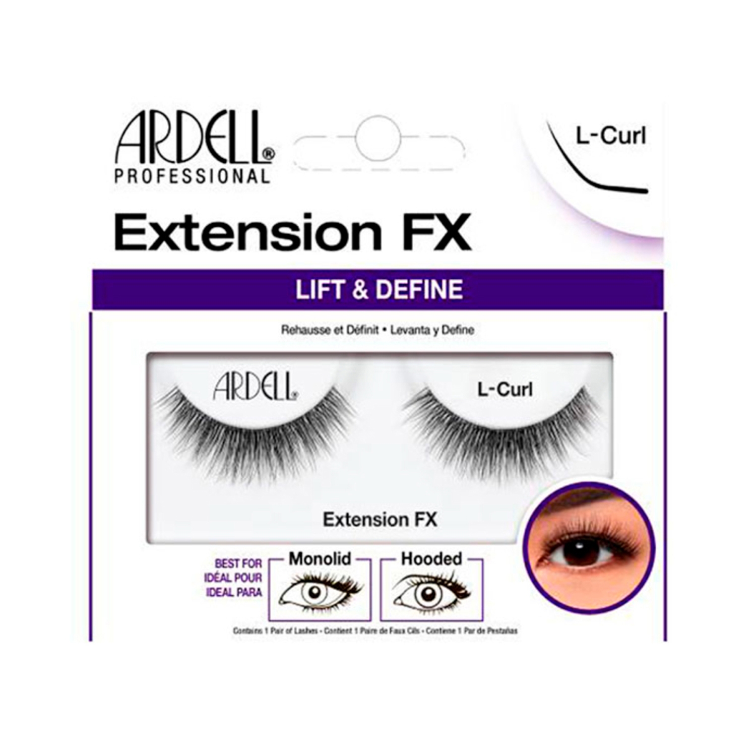 Ardell | Ardell Extension FX L Curl - 68690 - Black (1 Pair)