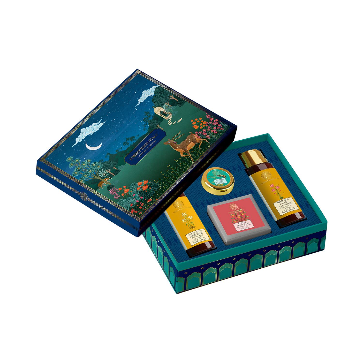 Forest Essentials | Forest Essentials 4 Step Head-To-Toe Bahaar Gift Box (4Pcs)