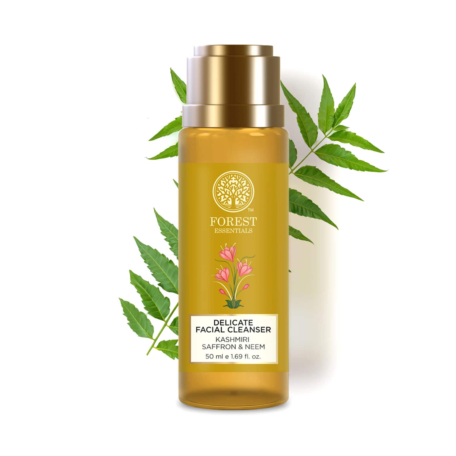 Forest Essentials | Forest Essentials Kashmiri Saffron & Neem Delicate Facial Cleanser (50ml)