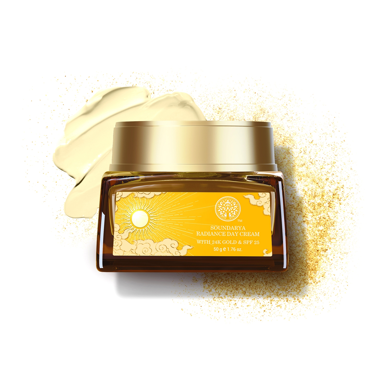 Forest Essentials Soundarya Radiance Cream with 24K Gold SPF 25 (50g)