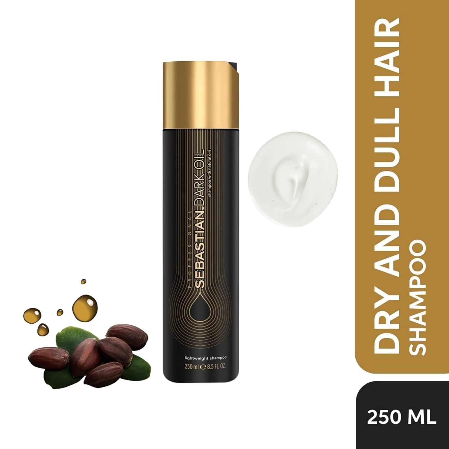 Sebastian Professional | Sebastian Professional Dark Oil Lightweight Shampoo (250ml)