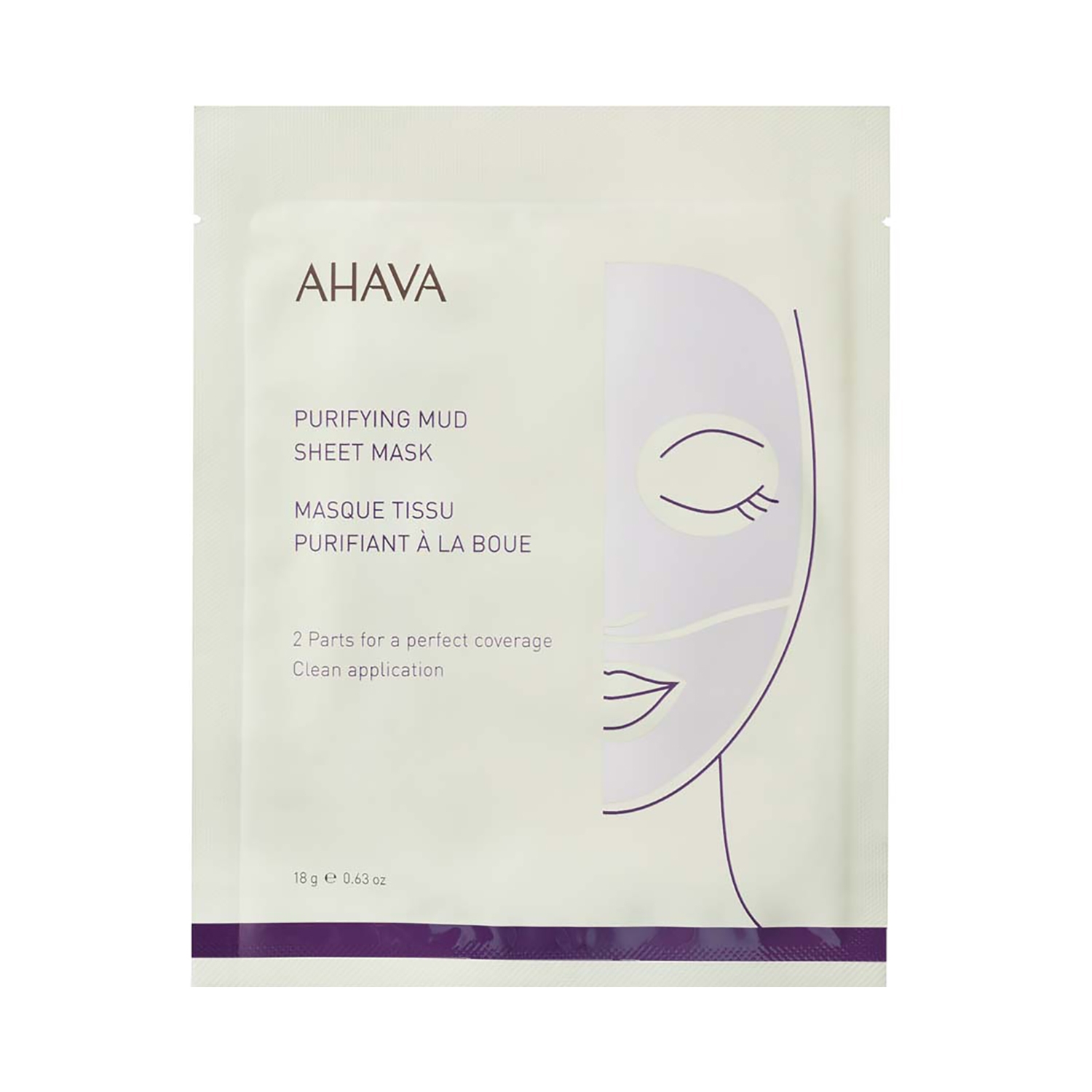 Ahava | Ahava Purifying Mud Sheet Mask (18g)