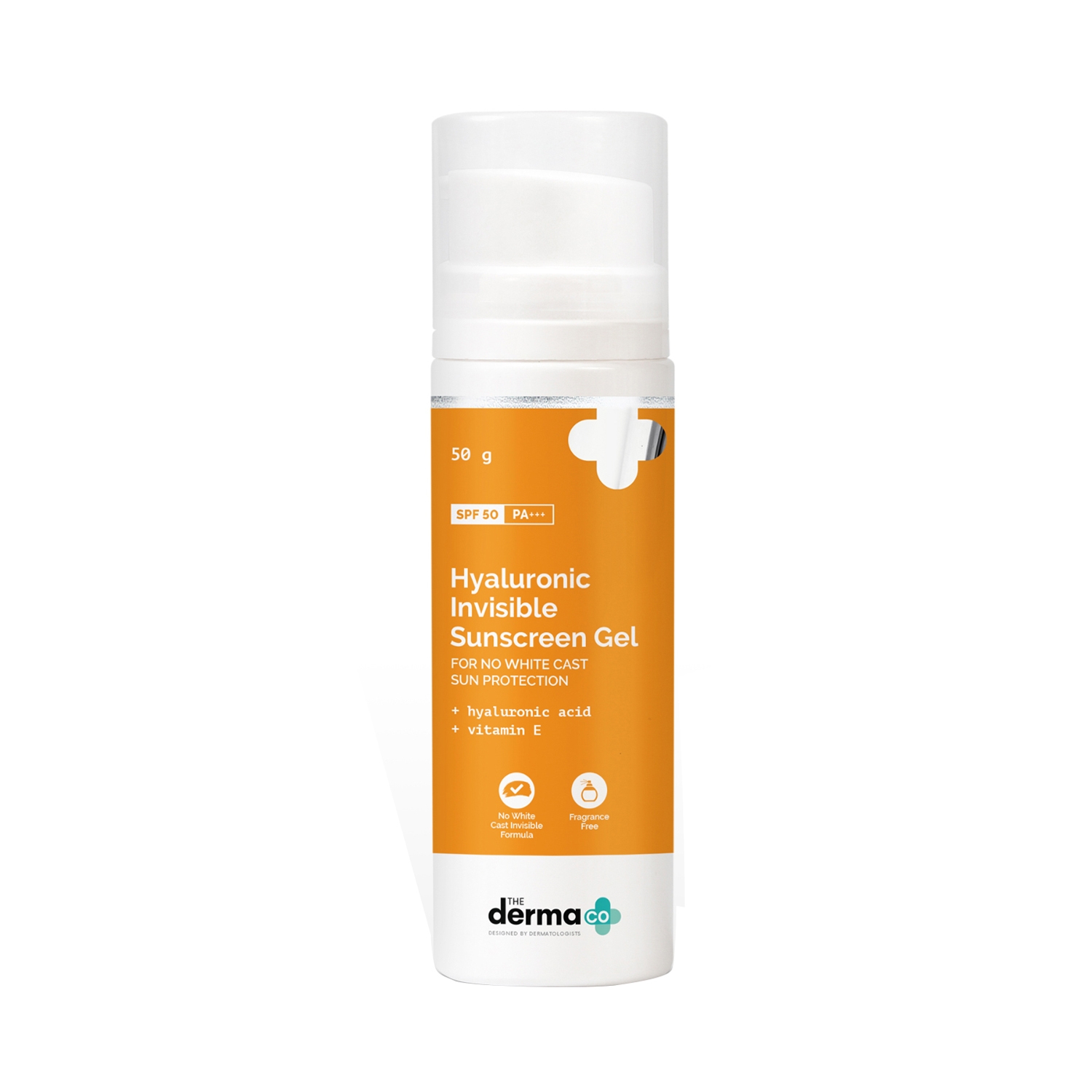 The Derma Co | The Derma Co Hyaluronic Invisible Sunscreen Gel With SPF 50 PA++ (50g)