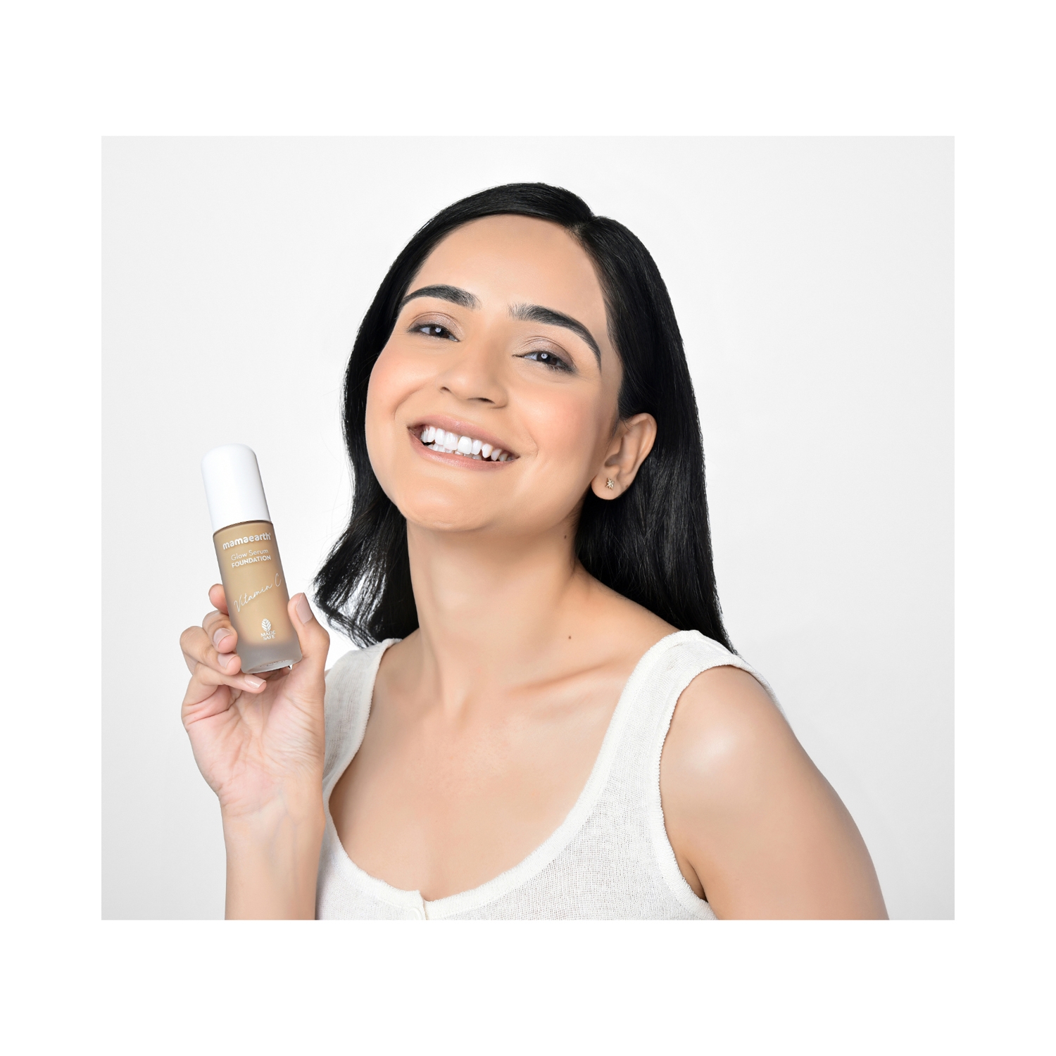 Mamaearth Nude Glow Serum Foundation Shade for Instant Glow
