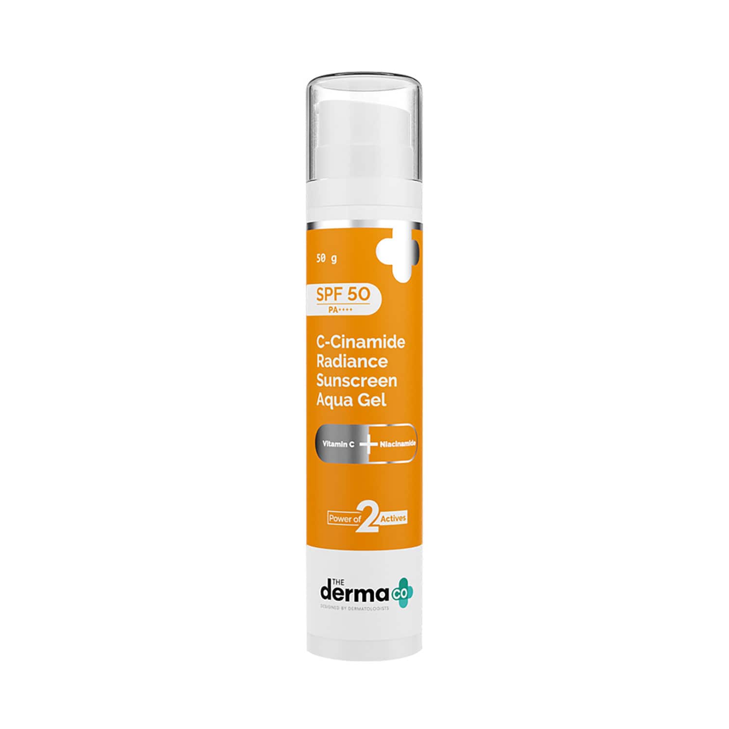 The Derma Co | The Derma Co C-Cinamide Radiance Sunscreen Aqua Gel With SPF 50 PA++ (50g)