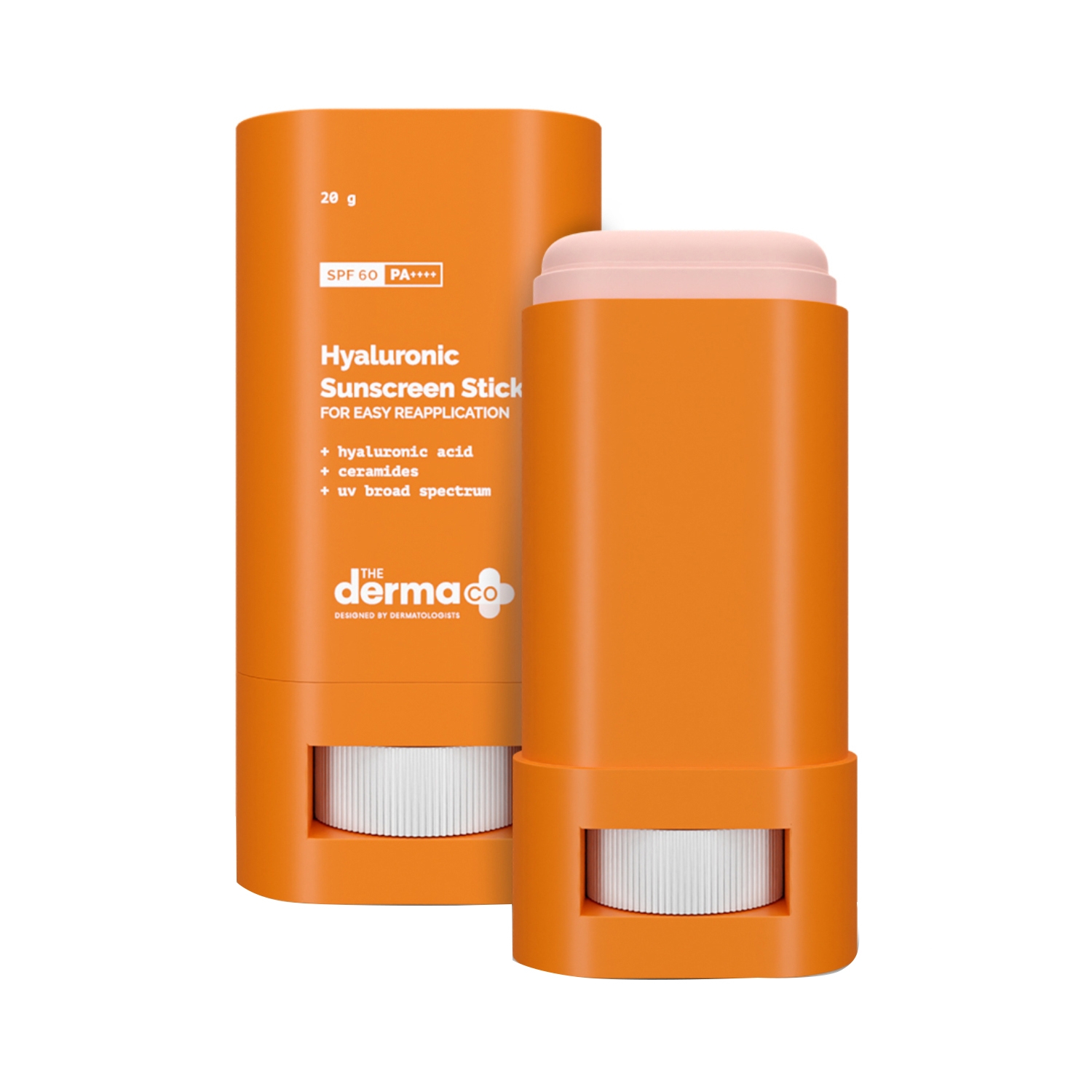 The Derma Co | The Derma Co Hyaluronic Sunscreen Stick For Easy Reapplication With SPF 60 Pa++ (20g)