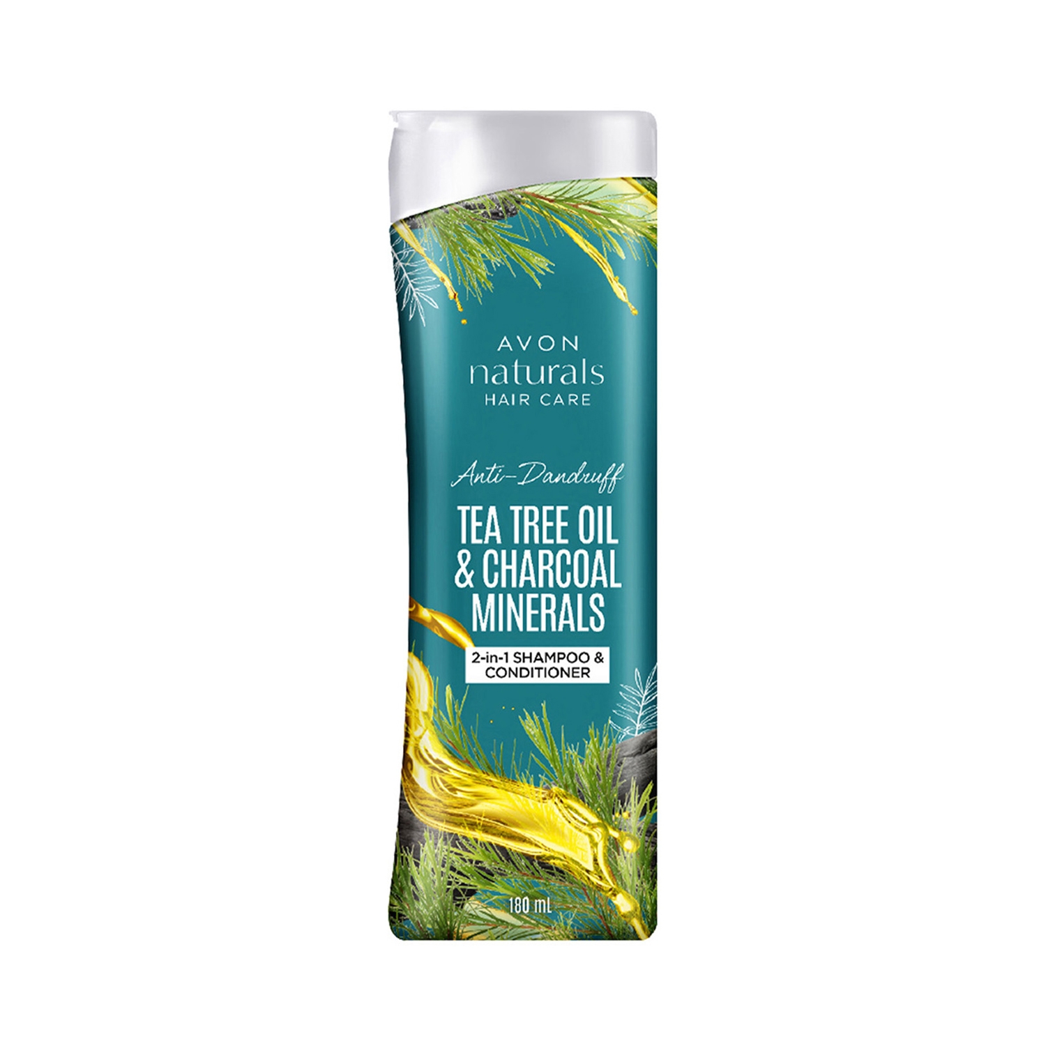 Avon | Avon Naturals Tea Tree Oil & Charcoal 2-In-1 Shampoo & Conditioner (180ml)