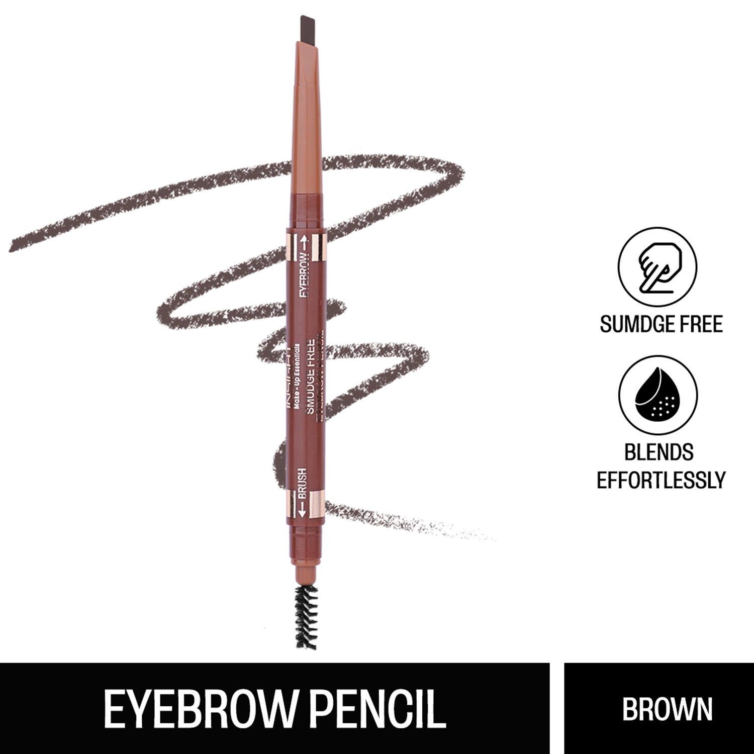 Insight Cosmetics | Insight Cosmetics Smudge Free Eyebrow Pencil - Brown (0.5g)