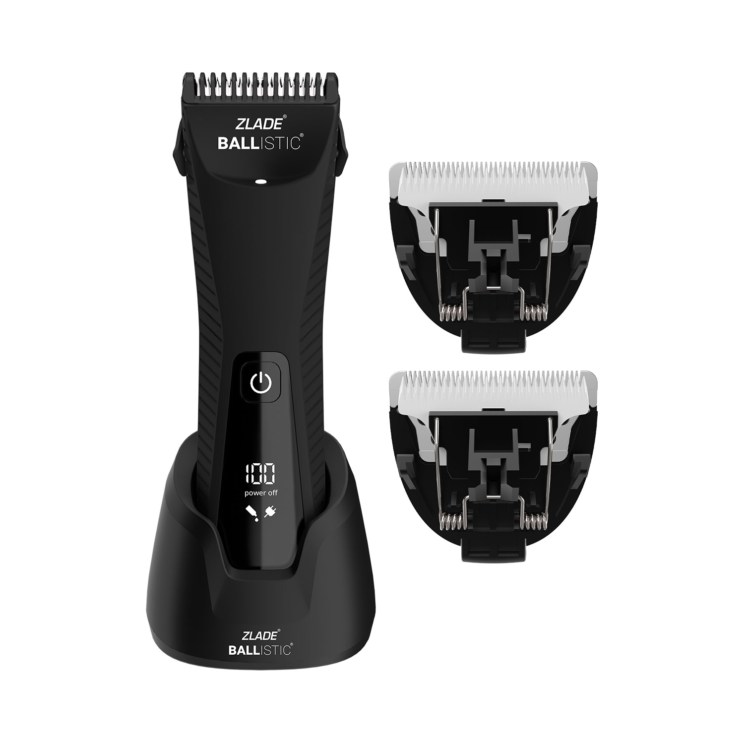 Zlade | Zlade Ballistic Manscaping Full-Body Trimmer With Extra Heads For Men (3Pcs)