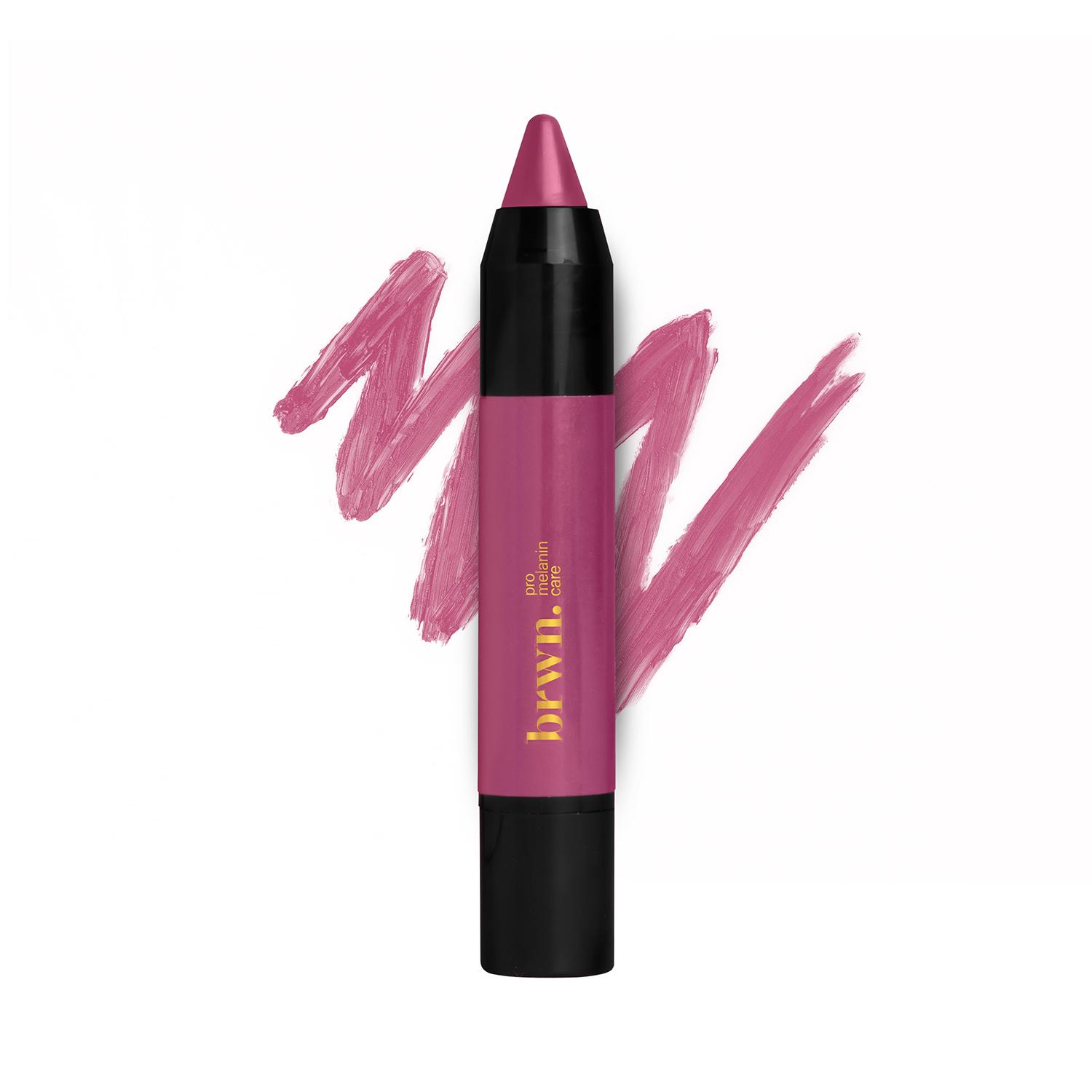 Brwn Pro Melanin Care | Brwn Pro Melanin Care Creme Matte Lip Crayon - Pink-A-Boo (3g)