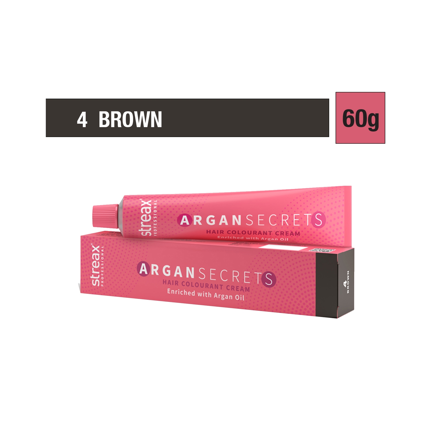 Streax Professional | Streax Professional Argan Secrets Hair Colorant Cream - 4 Brown (60g)