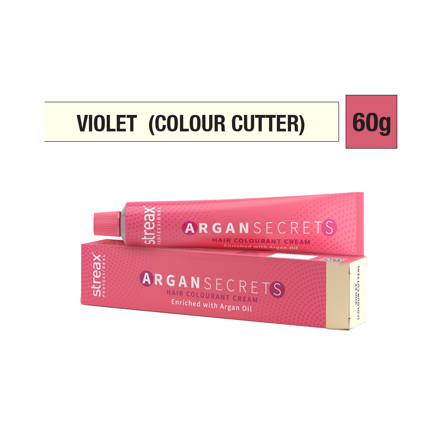 Streax Professional | Streax Professional Argan Secrets Hair Colorant Cream - Violet (60g)