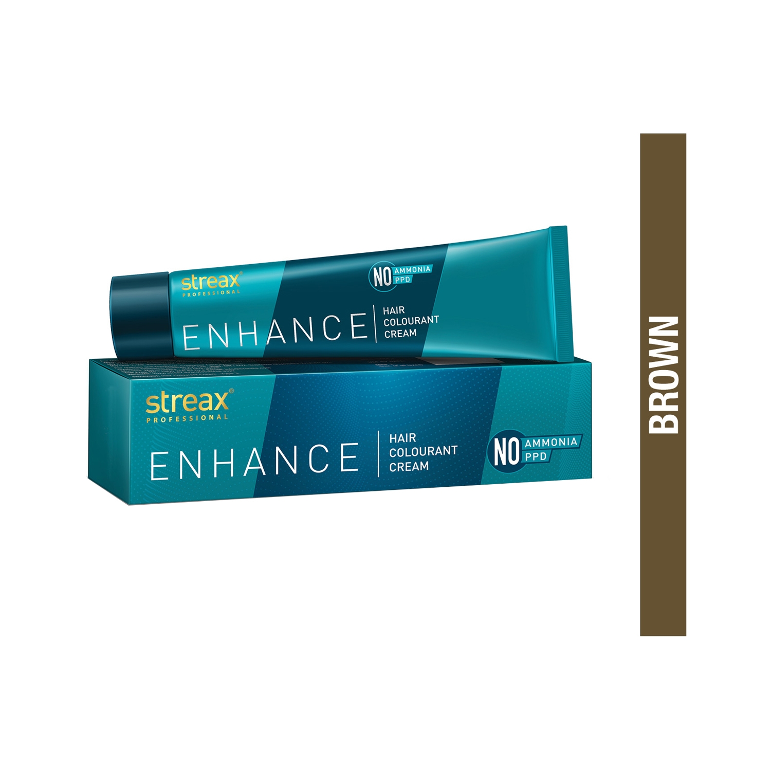 Streax Professional | Streax Professional Enhance Hair Colorant Cream - 4 Brown (90g)