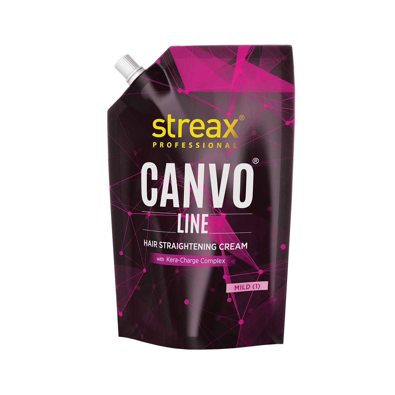 Streax Professional | Streax Professional Canvoline Hair Straightening Cream Mild With Kera-Charge (500g)
