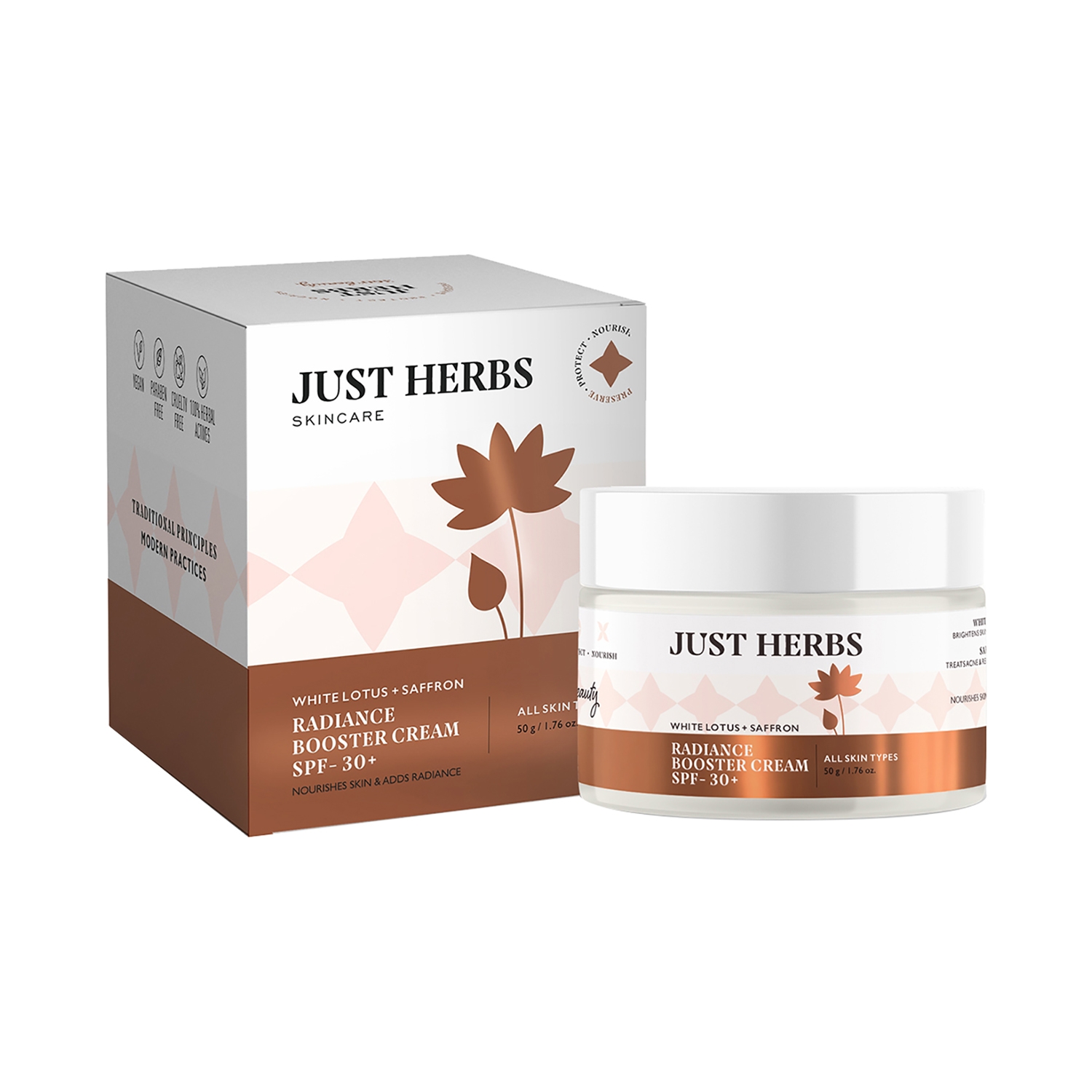 Just Herbs | Just Herbs Radiance Booster Cream With SPF 30+ (50g)