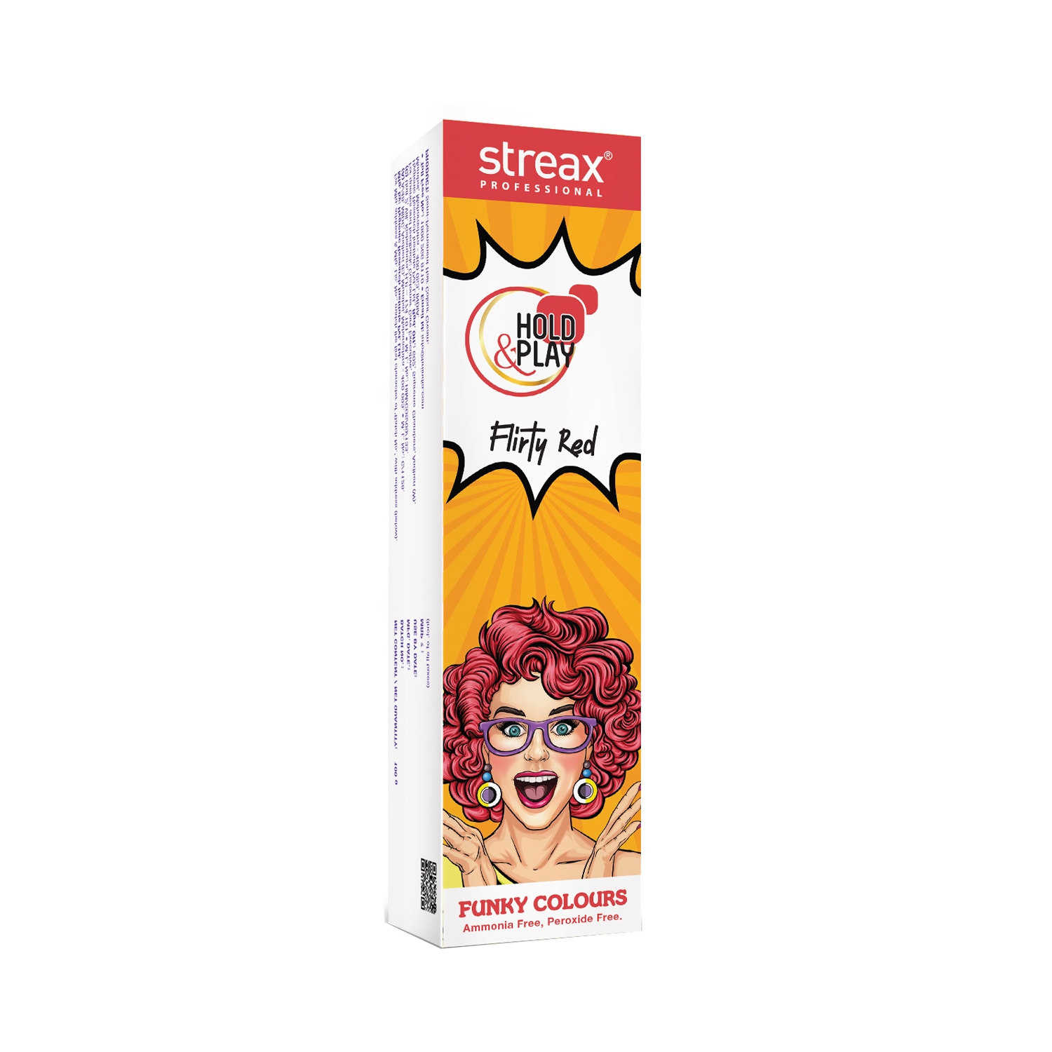 Streax Professional | Streax Professional Hold & Play Funky Hair Color - Flirty Red (100g)