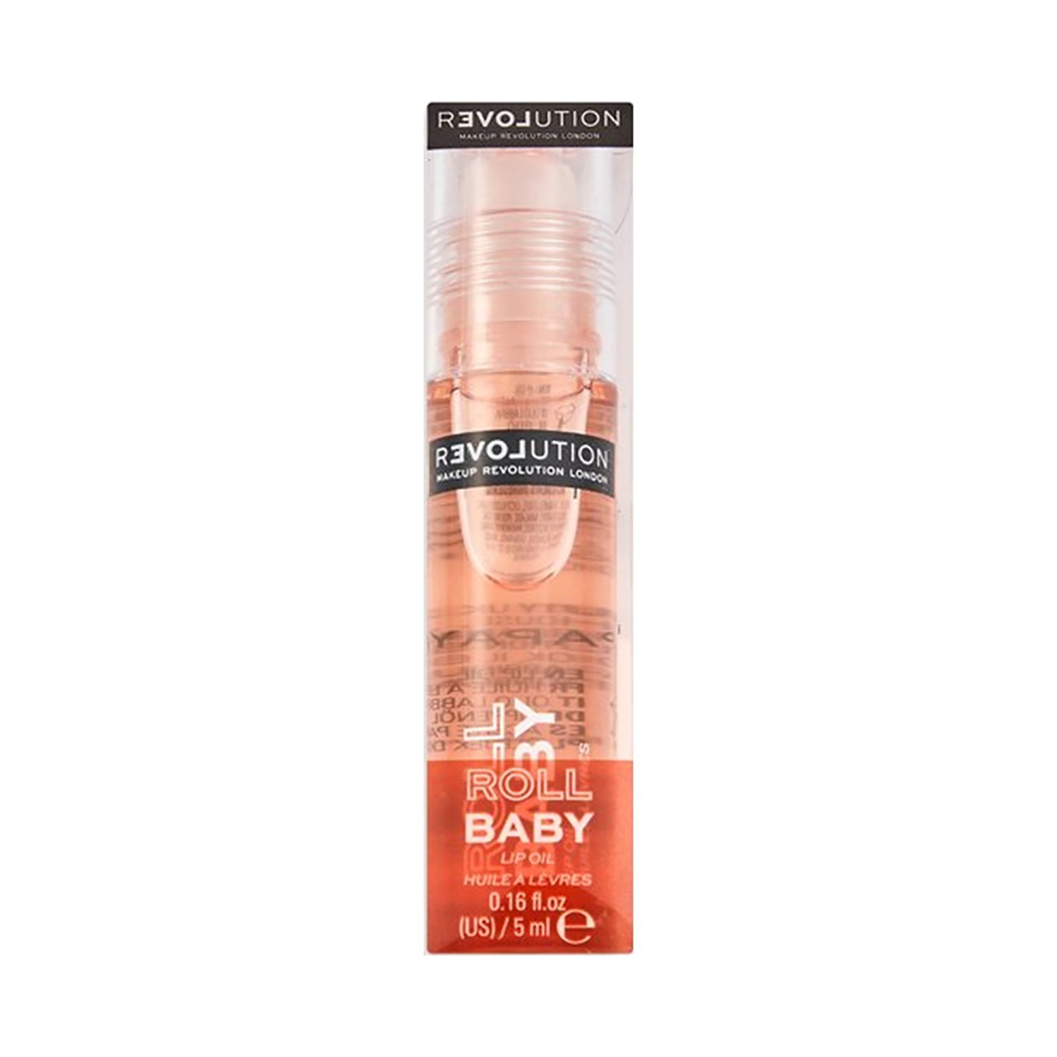 Makeup Revolution | Makeup Revolution Relove Roll Baby Lip Oil - Papaya (5ml)