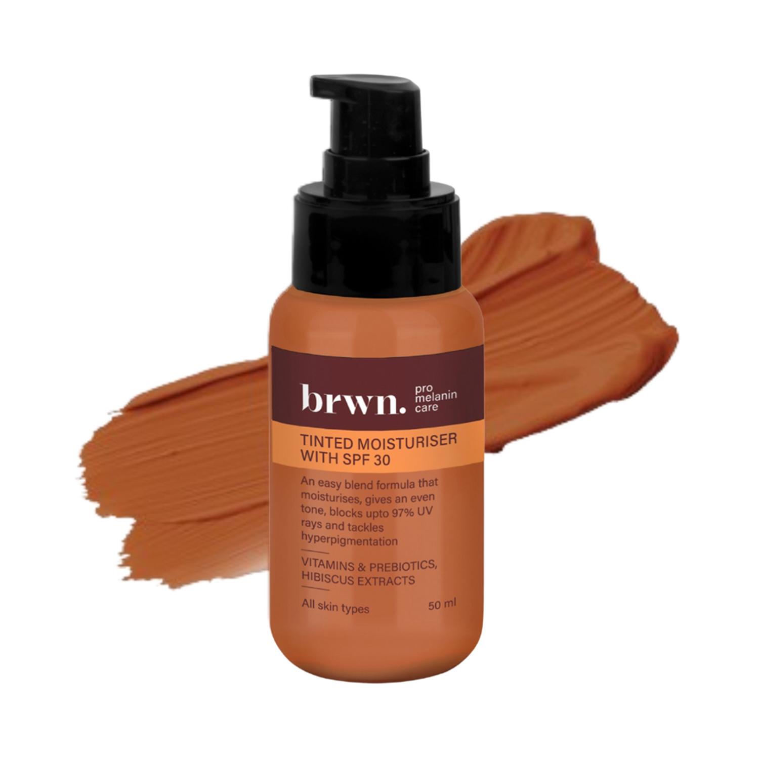 Brwn Pro Melanin Care | Brwn Pro Melanin Care Tinted Moisturiser with SPF 30 BB Cream Redefined - Amber (50ml)