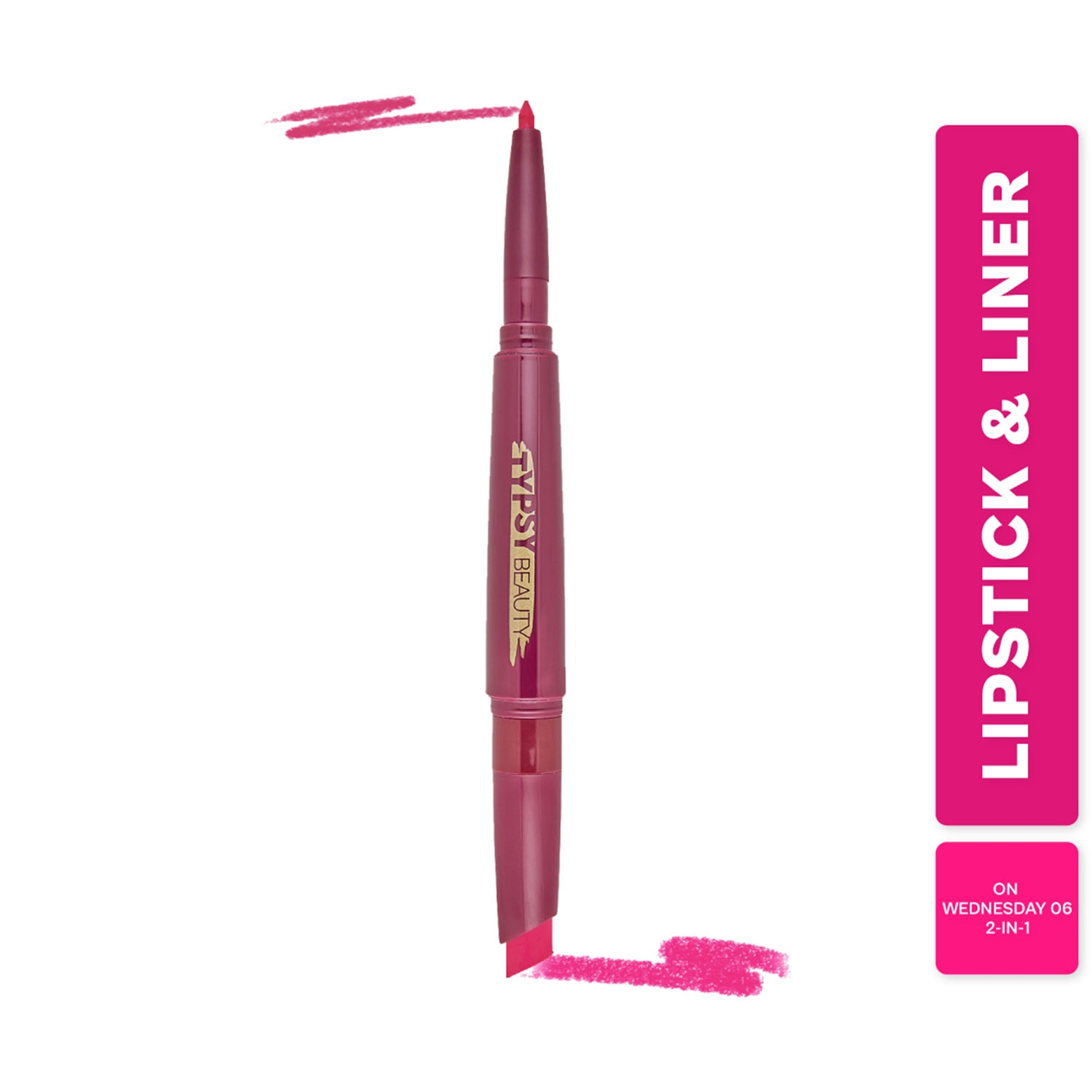 Typsy Beauty Twist & Pout Lipstick & Lip Liner - On Wednesdays (0.91g)