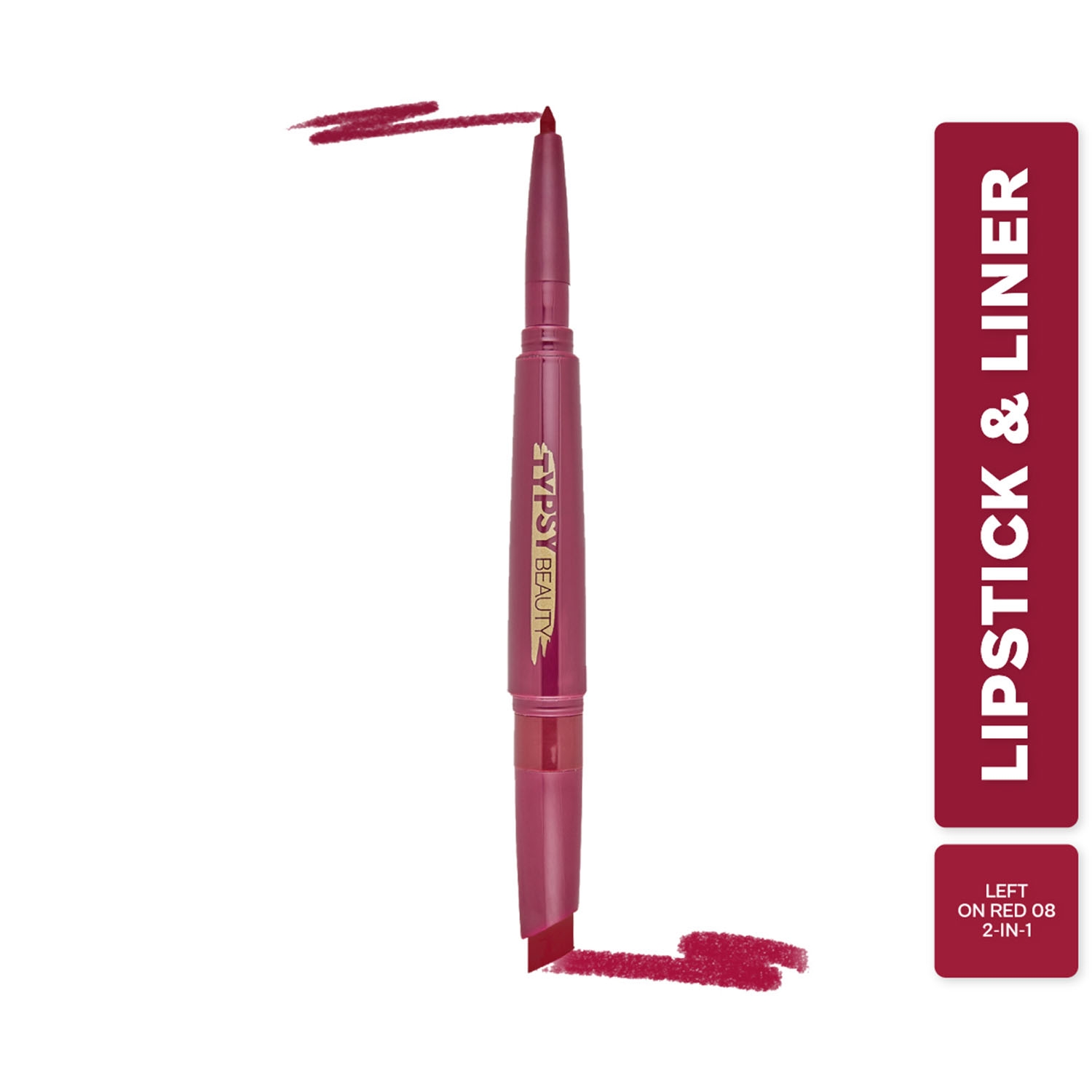 Typsy Beauty | Typsy Beauty Twist & Pout Lipstick & Lip Liner - Left On Red (0.91g)